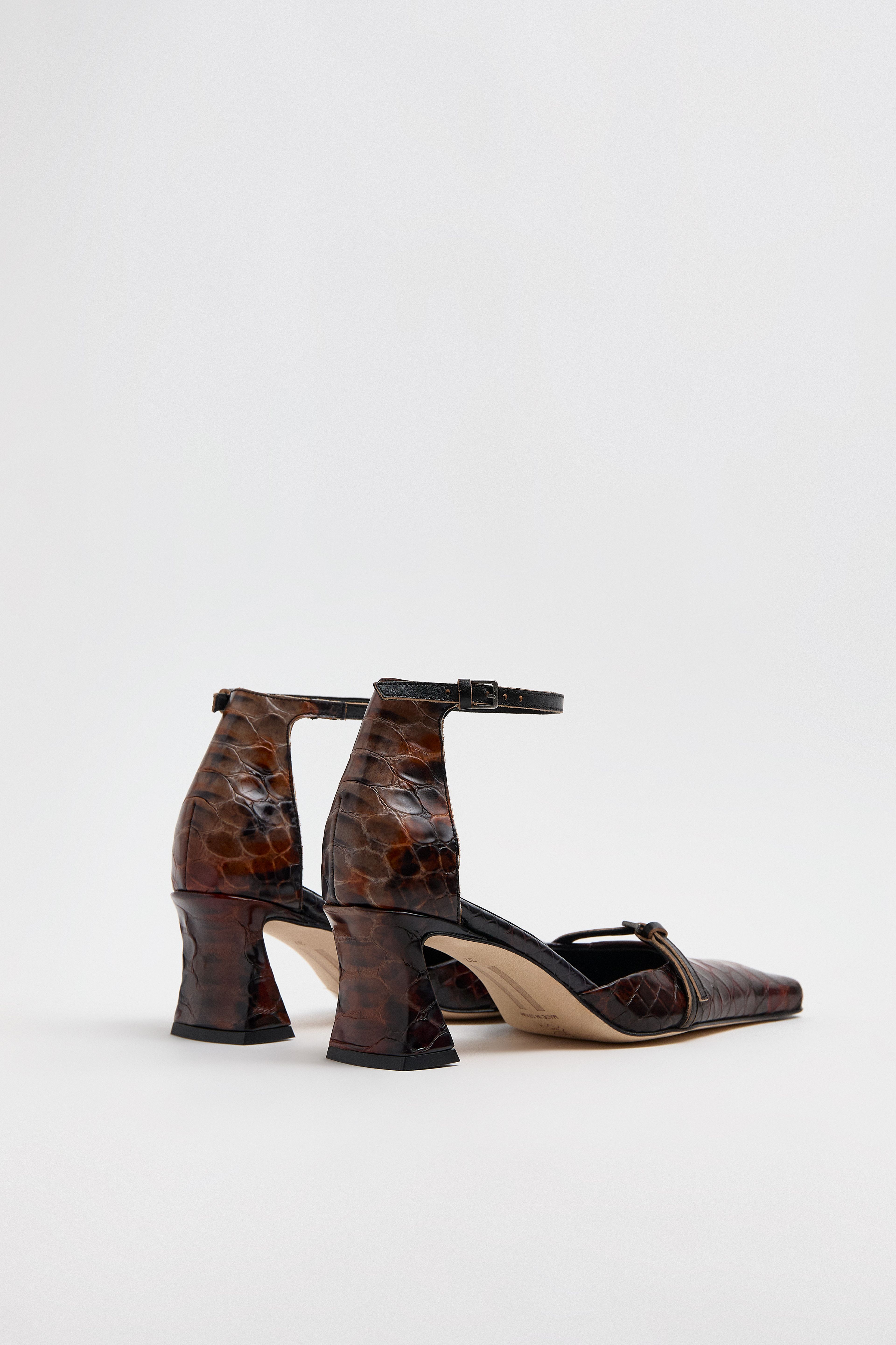 Agna Courts - Tan Snake Embossed Leather | Miista | Designed & Handmade in Europe