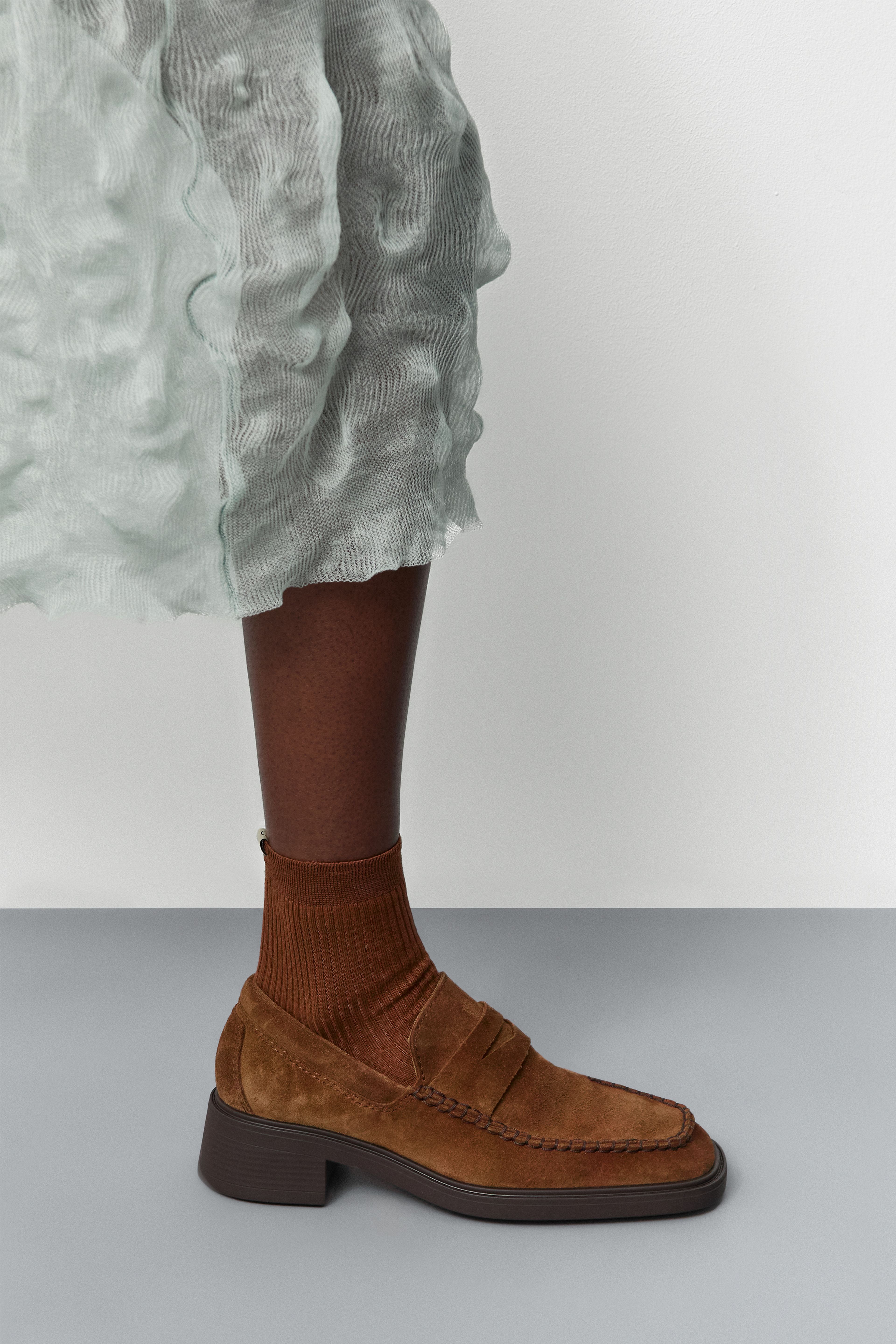 Eralia Suede Tan Penny Loafers | Miista | Designed & Handmade in Europe
