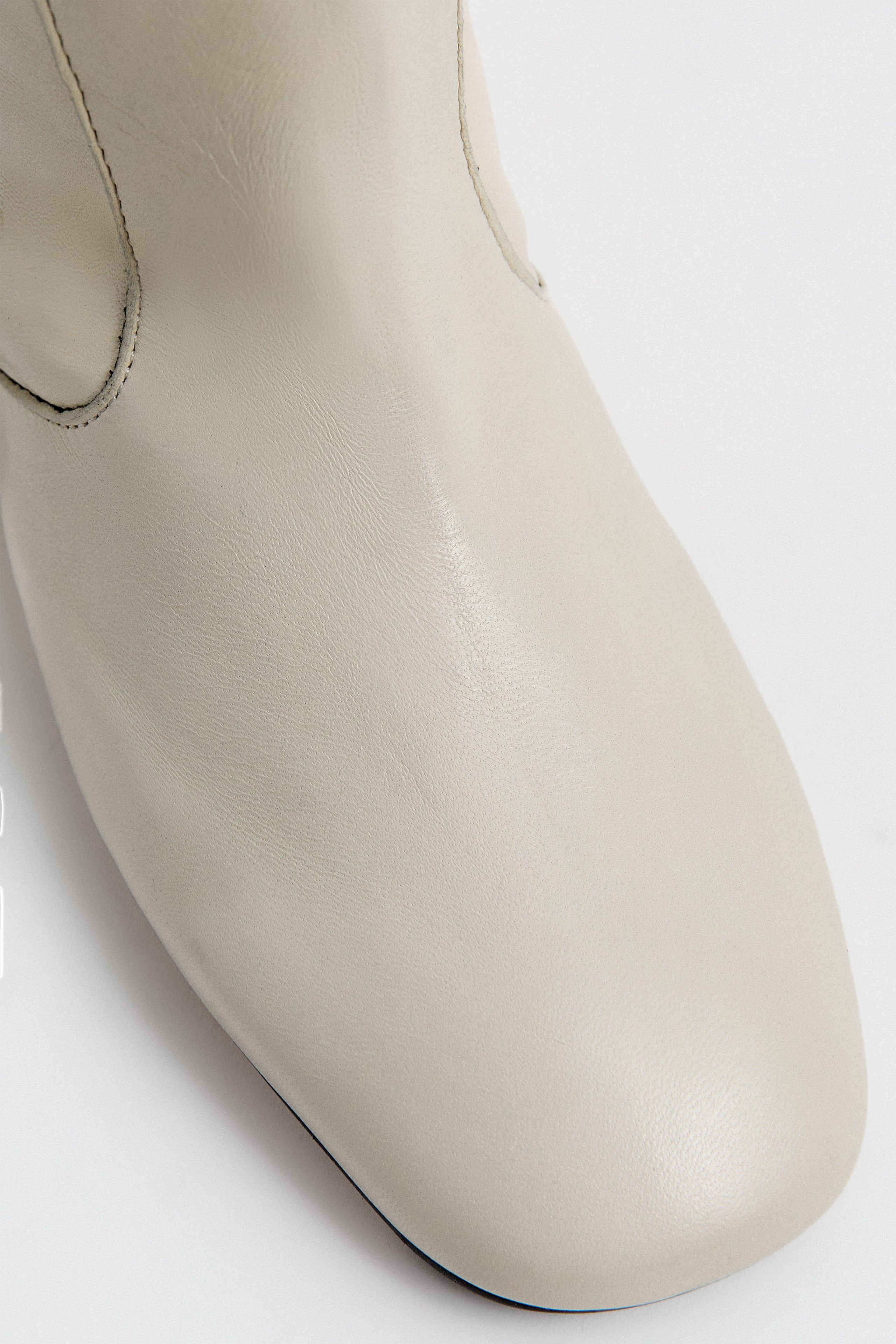 Karola Boots - Cream Nappa Leather | Miista
