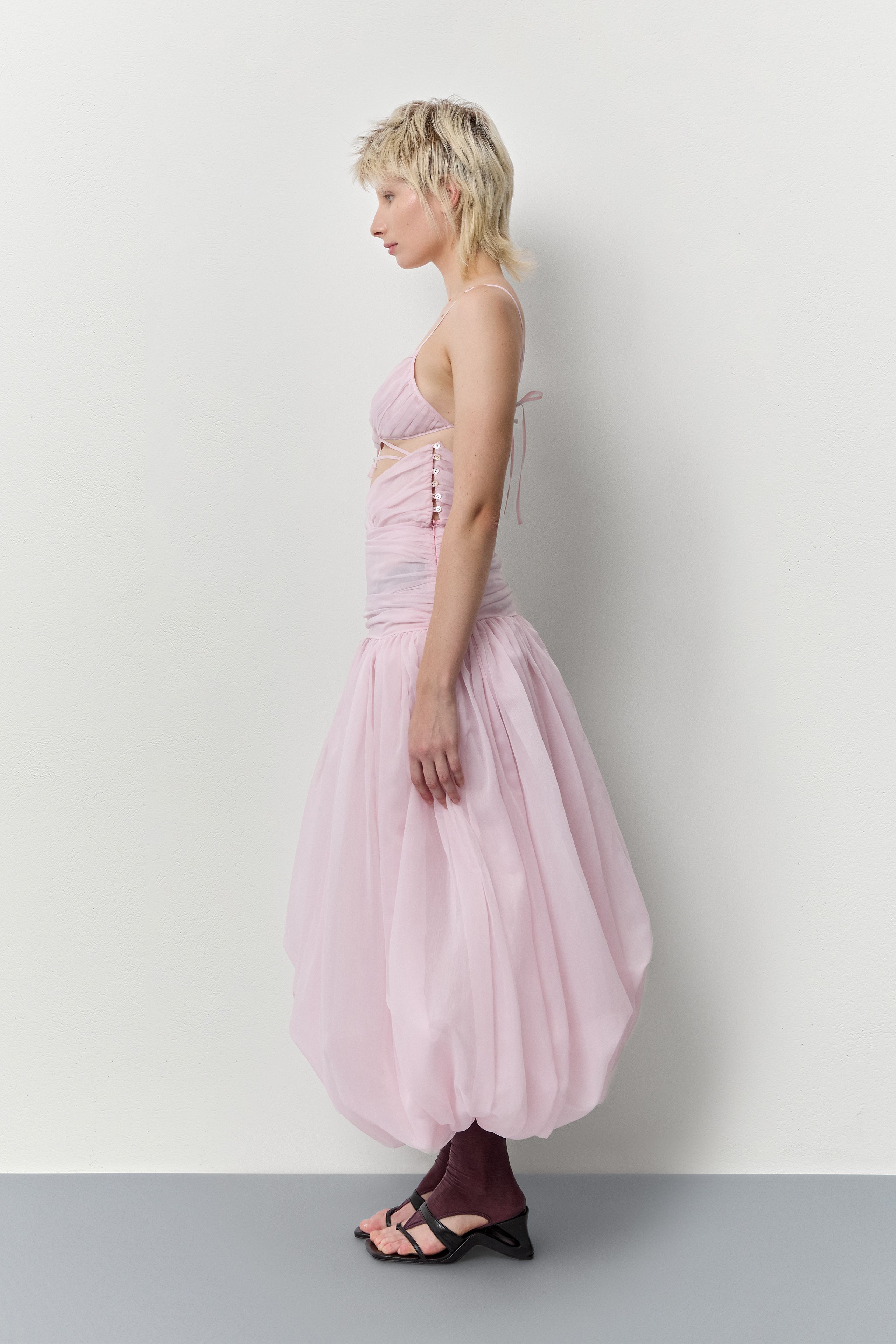 Adrienne Skirt - Pink Balloon Sheer | Miista