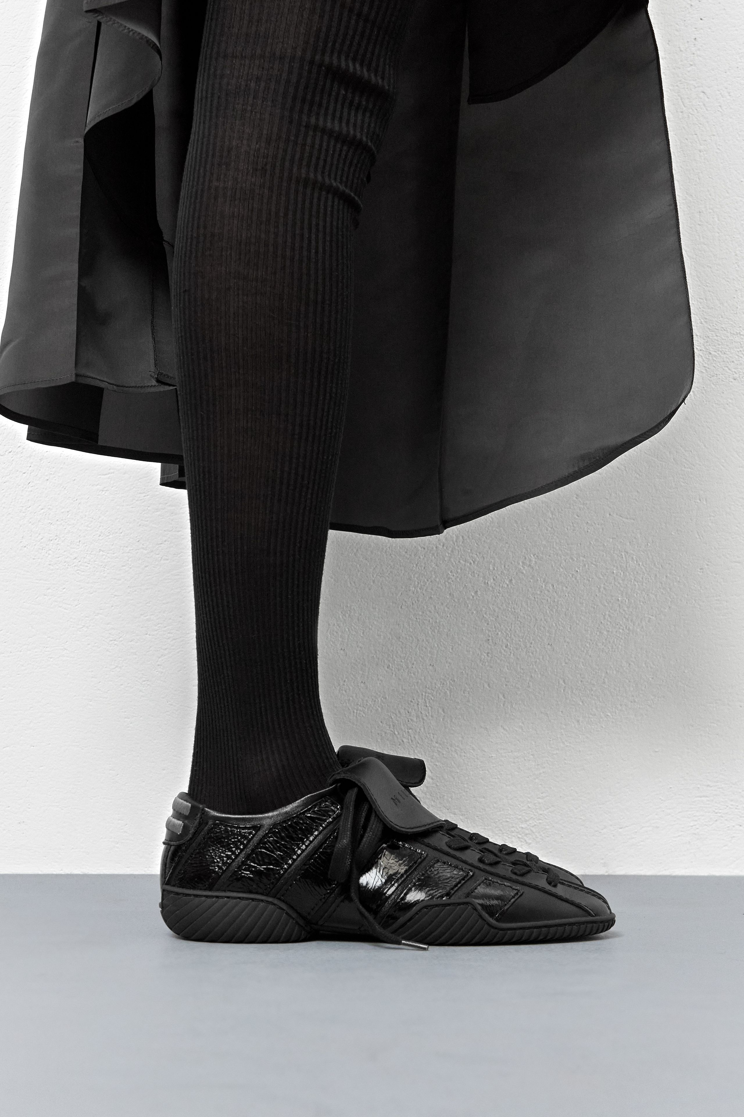 Nikoletta Sneakers - Black Nappa Leather | Miista