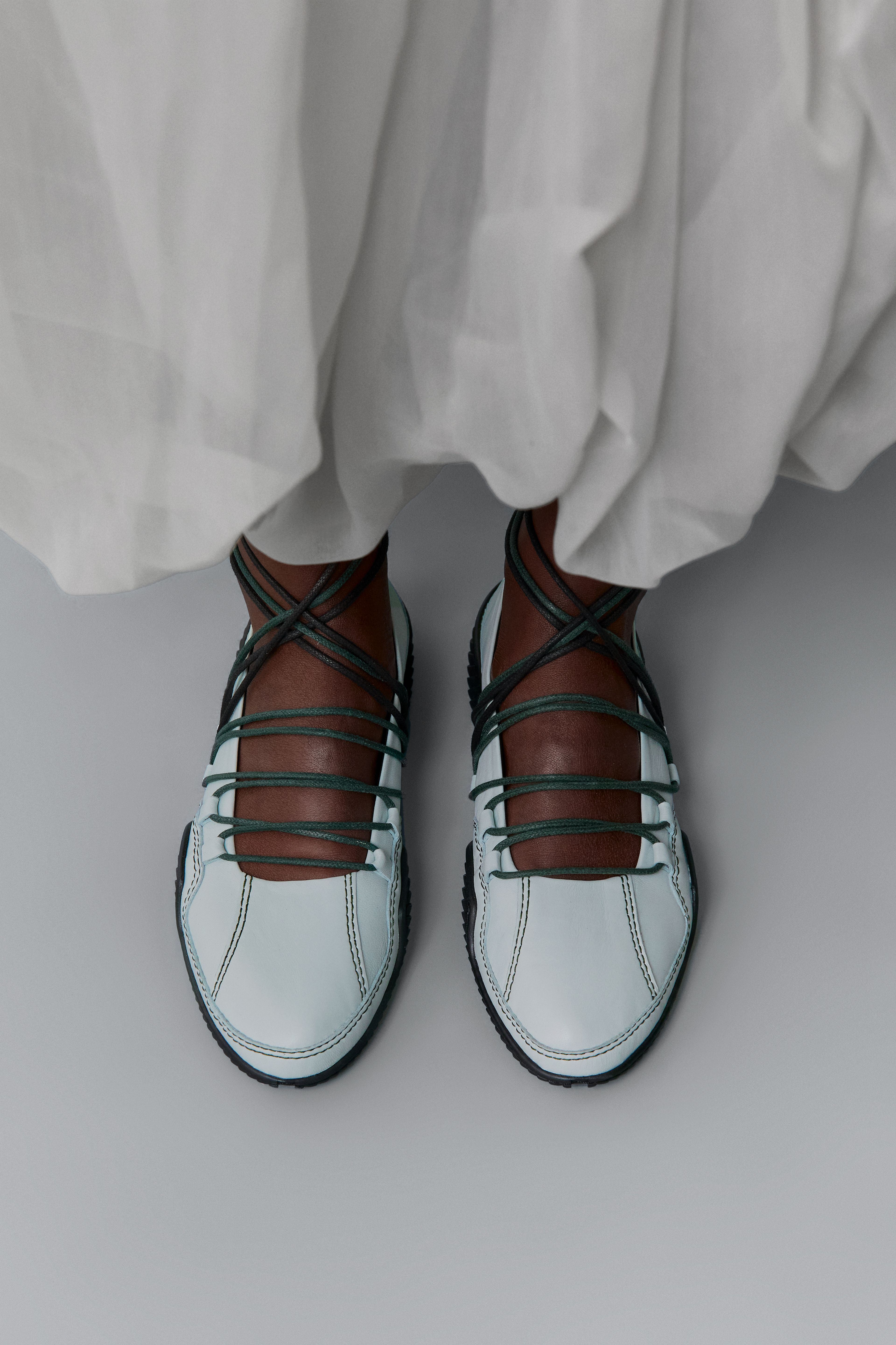 Norby Mint Lace Sneakers | Miista | Designed & Handmade in Europe