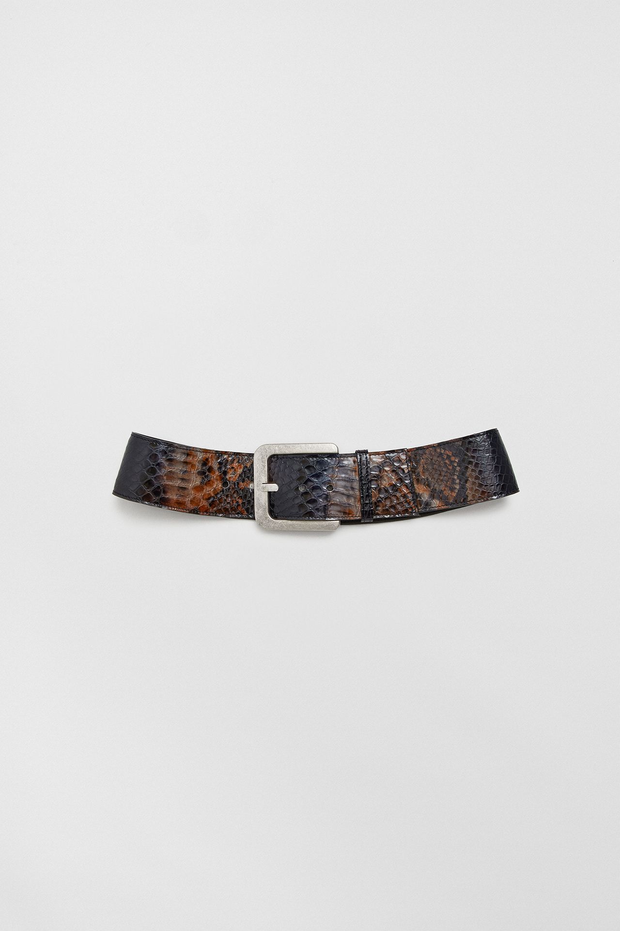 New Erika Snake Brown Belt | Miista | Designed & Handmade in Europe