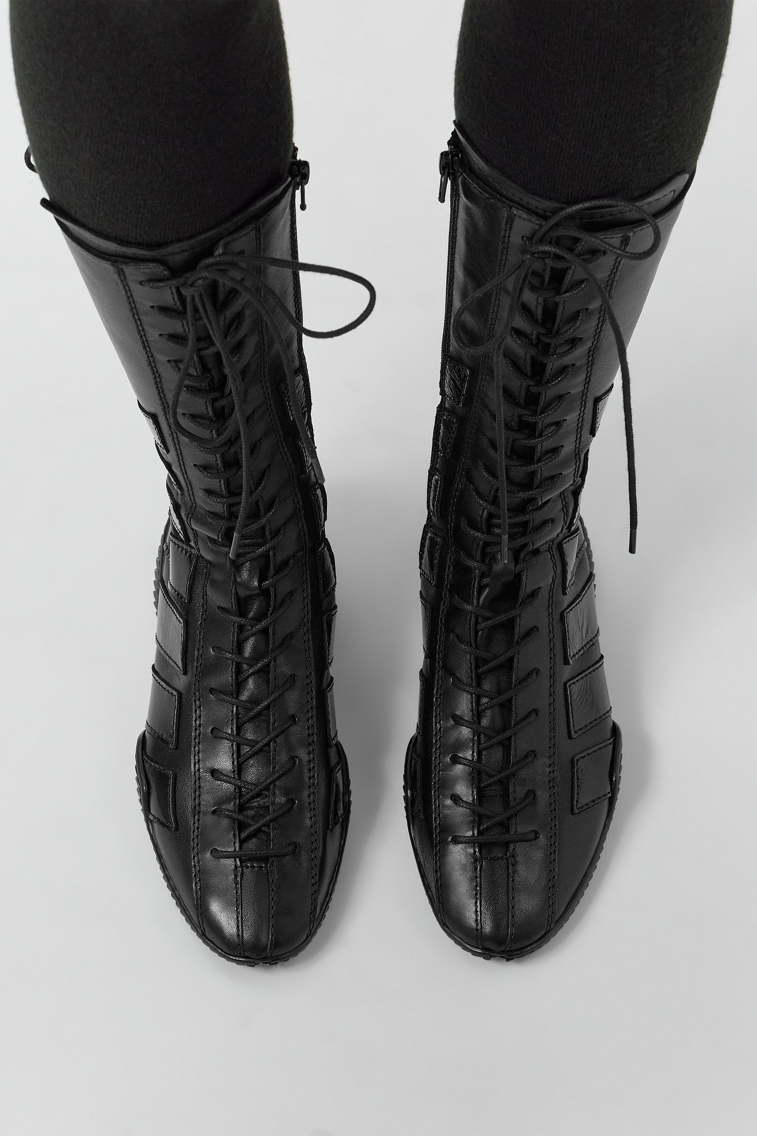 Imogen Boots - Black Leather | Miista