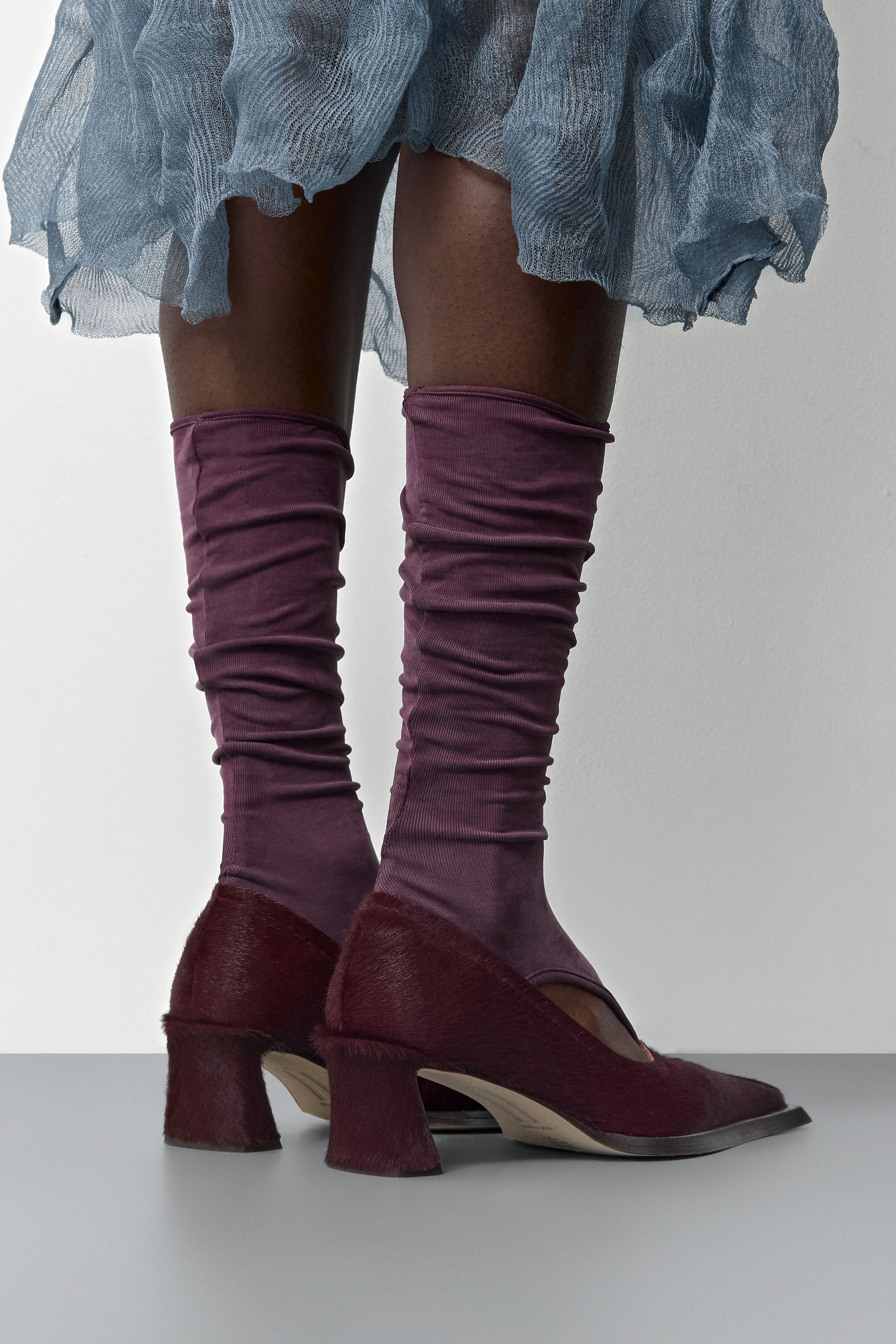 Radha Burgundy Pony Courts | Miista | Designed & Handmade in Europe