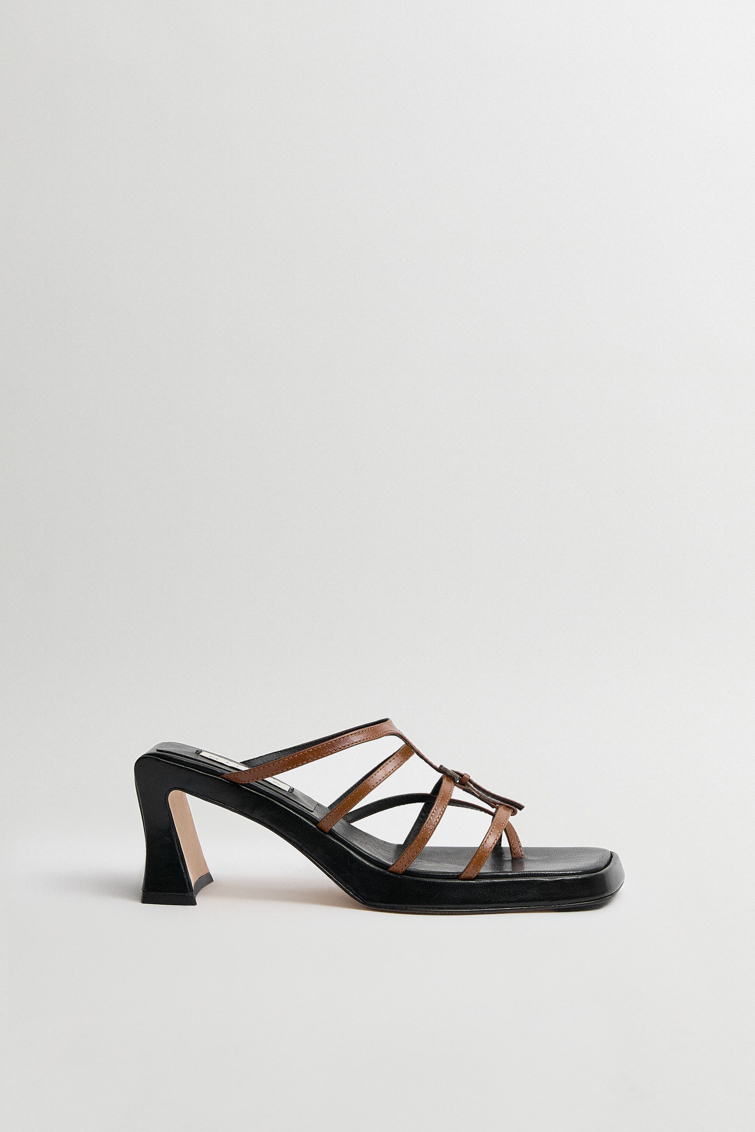 Indi Tan Black Strappy Sandals | Miista | Designed & Handmade in Europe