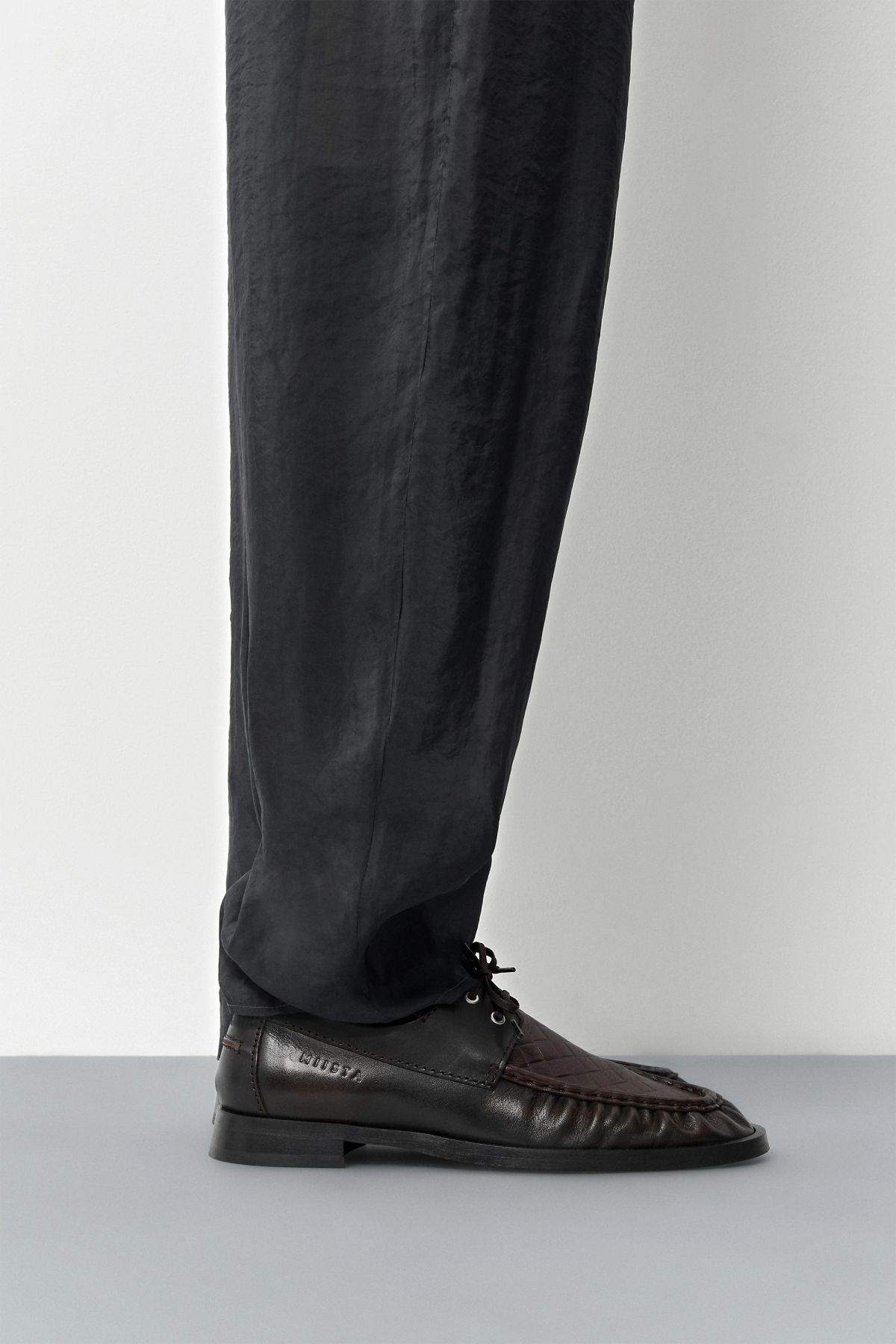 Edelira Loafers - Brown Brush Off Embossed Leather