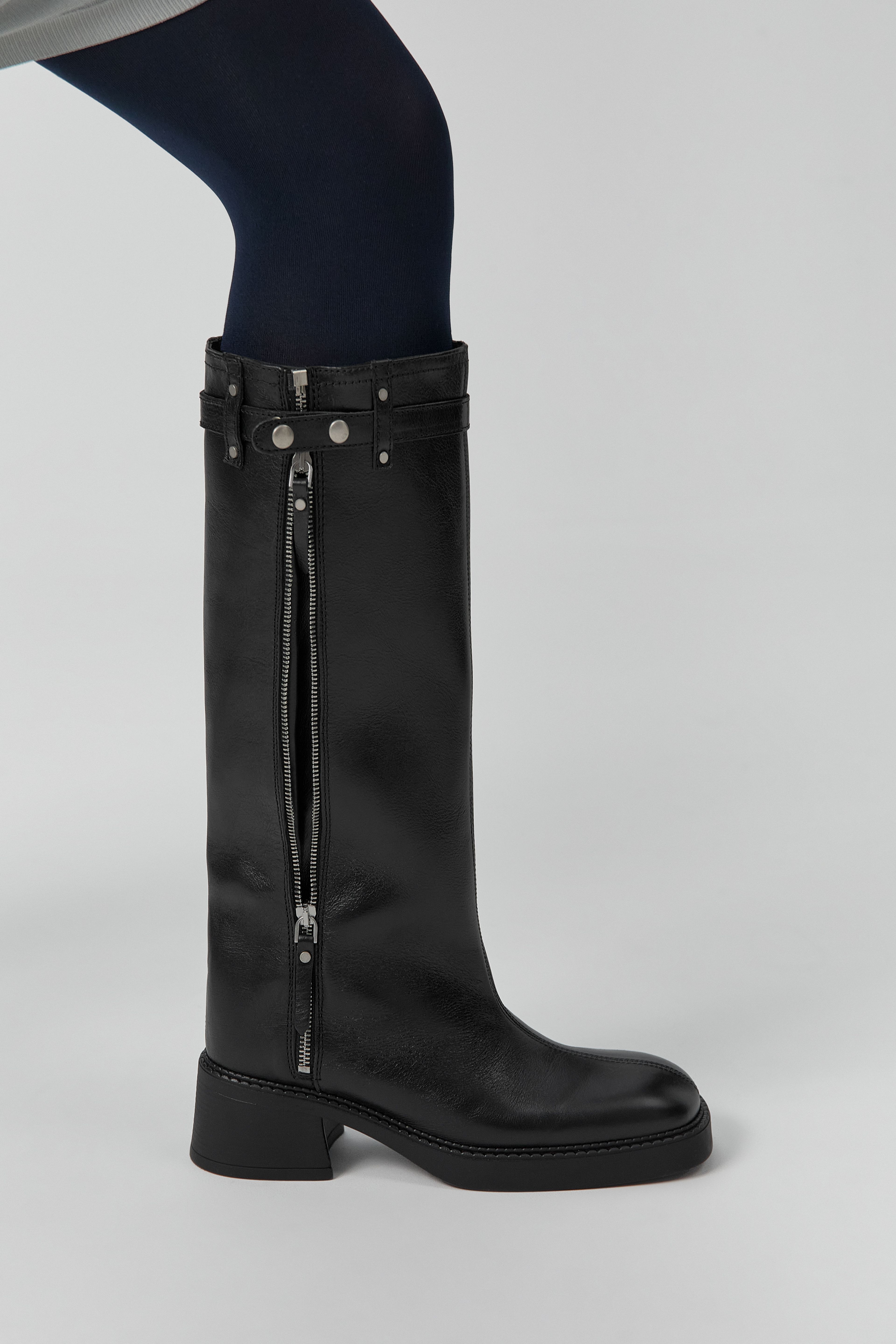 Izolda Boots - Black Leather | Miista | Designed & Handmade in Europe