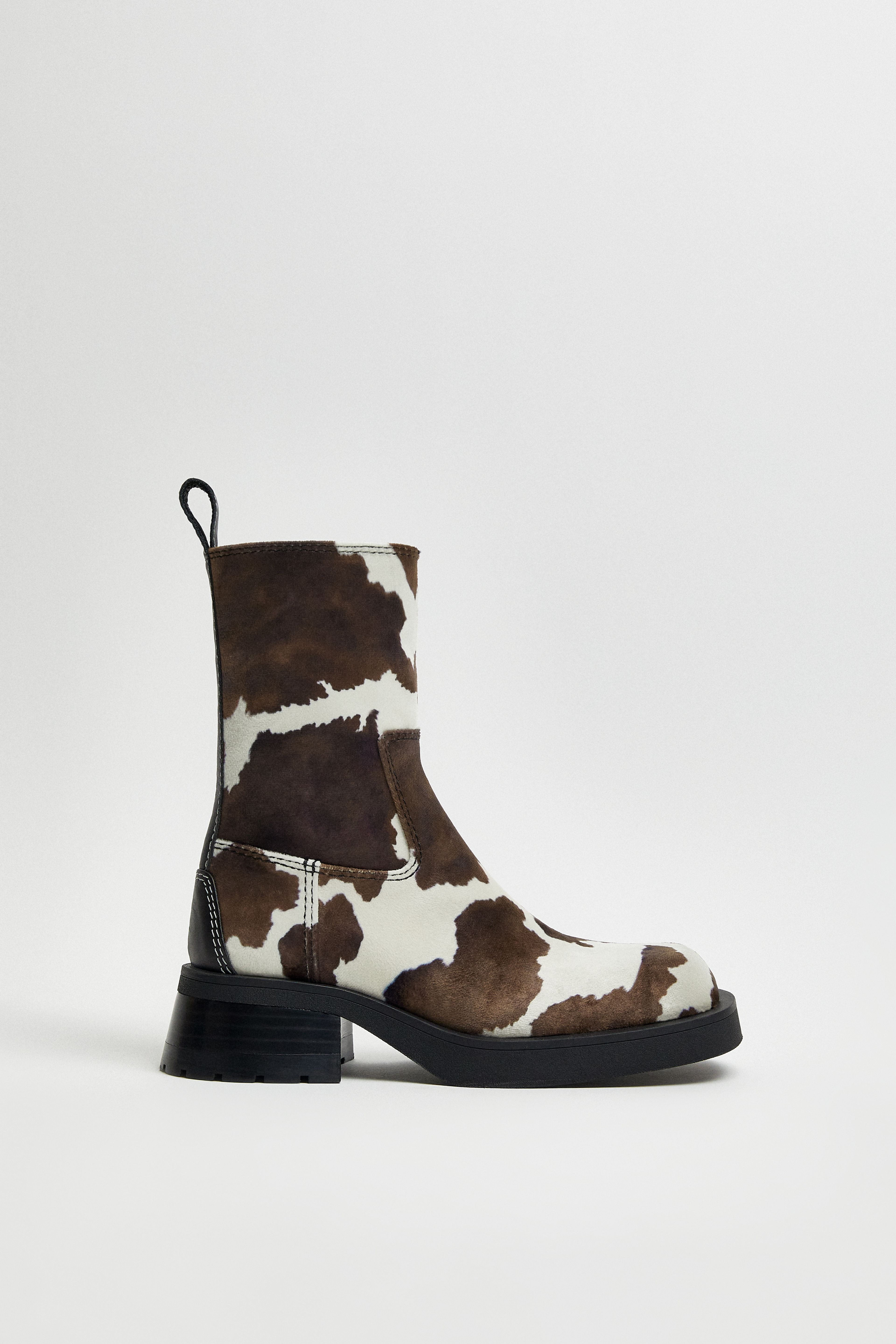 Yolanda Cow Ankle Boots | Miista | Designed & Handmade in Europe