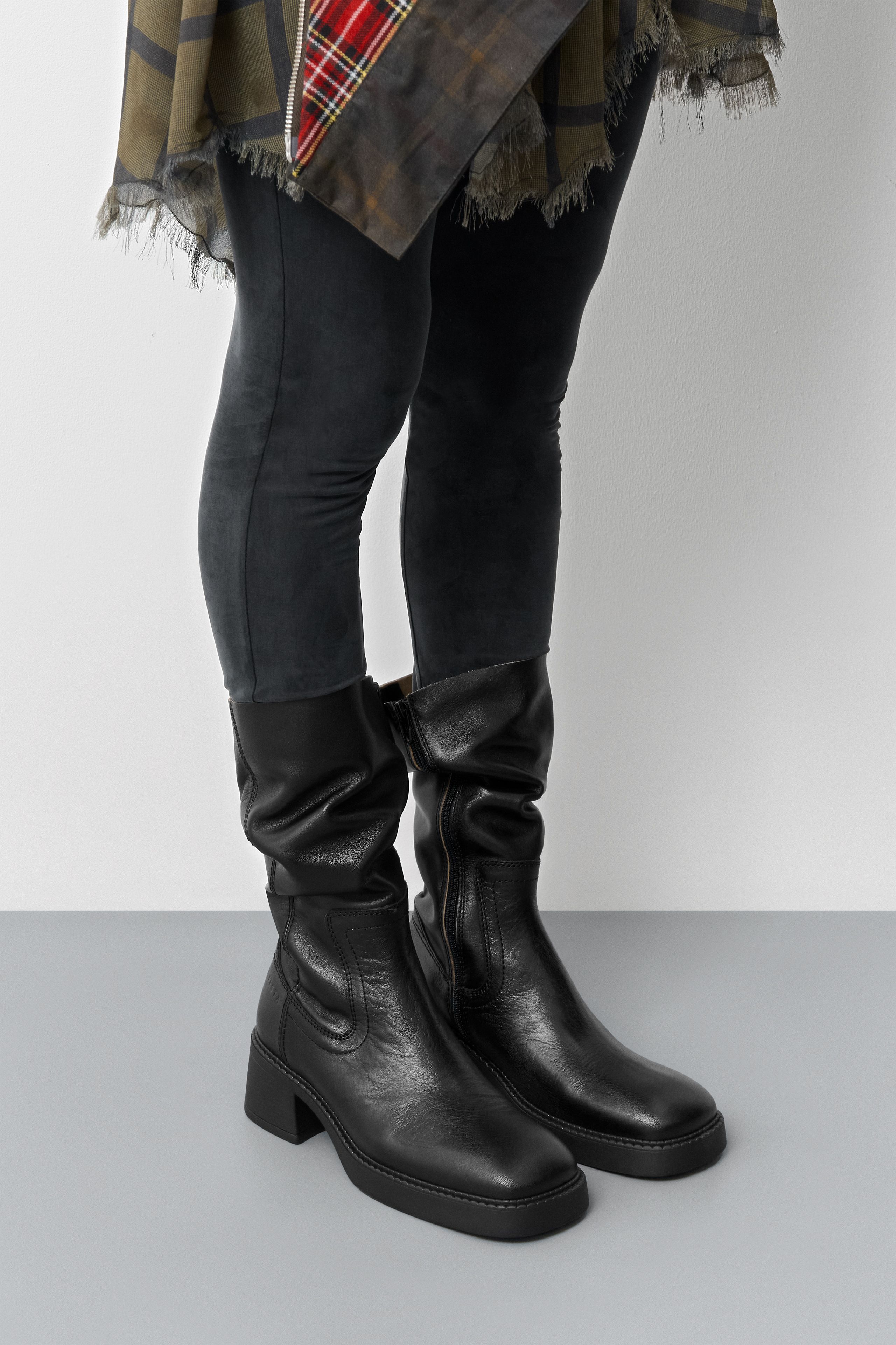 Marlies Boots - Black Leather | Miista