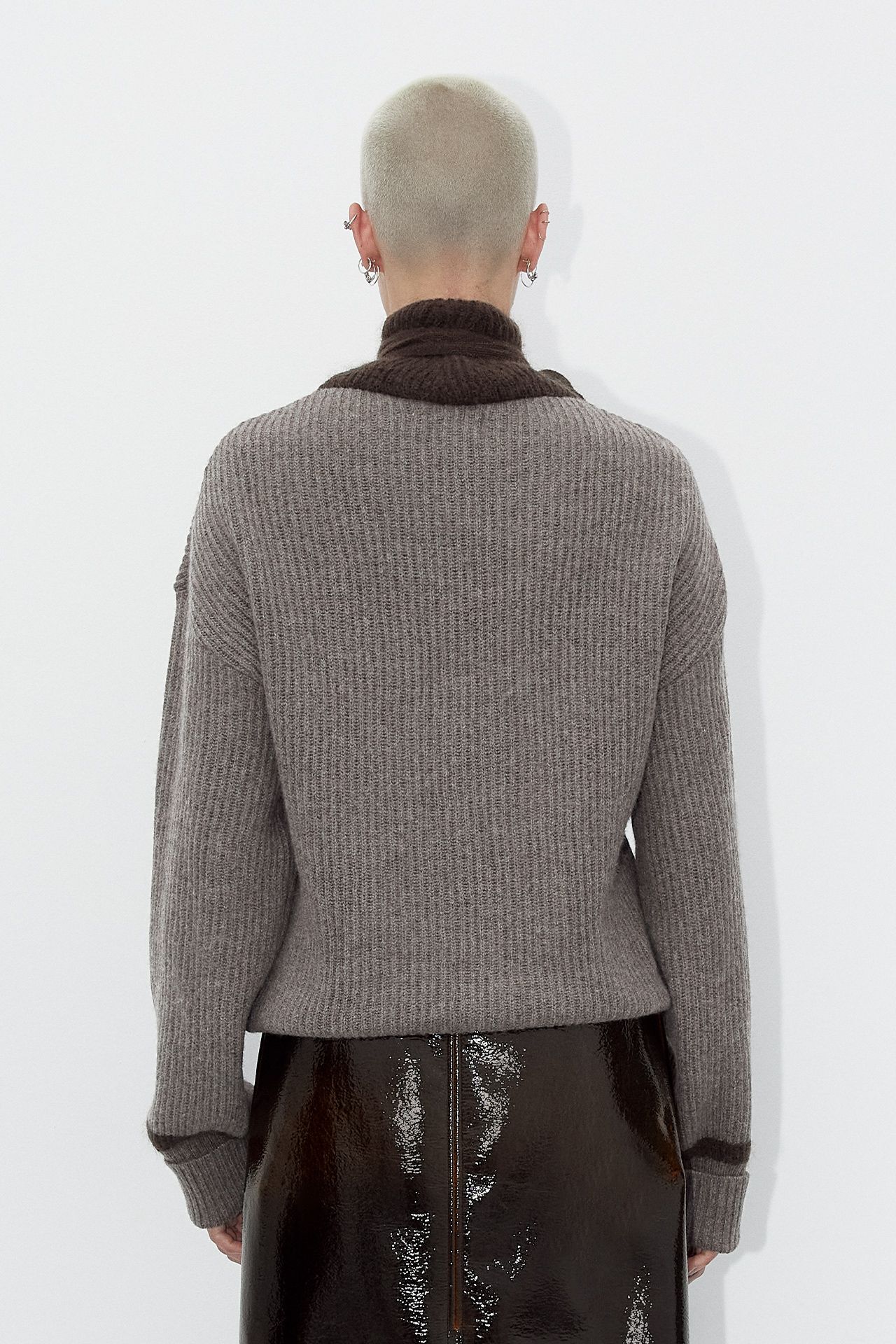 MIXIK 売れ筋商品|||ミキシク カーディガン アウター レディース Cardigans Brown MIXIK | Dark brown Women's Cardigan | YOOX