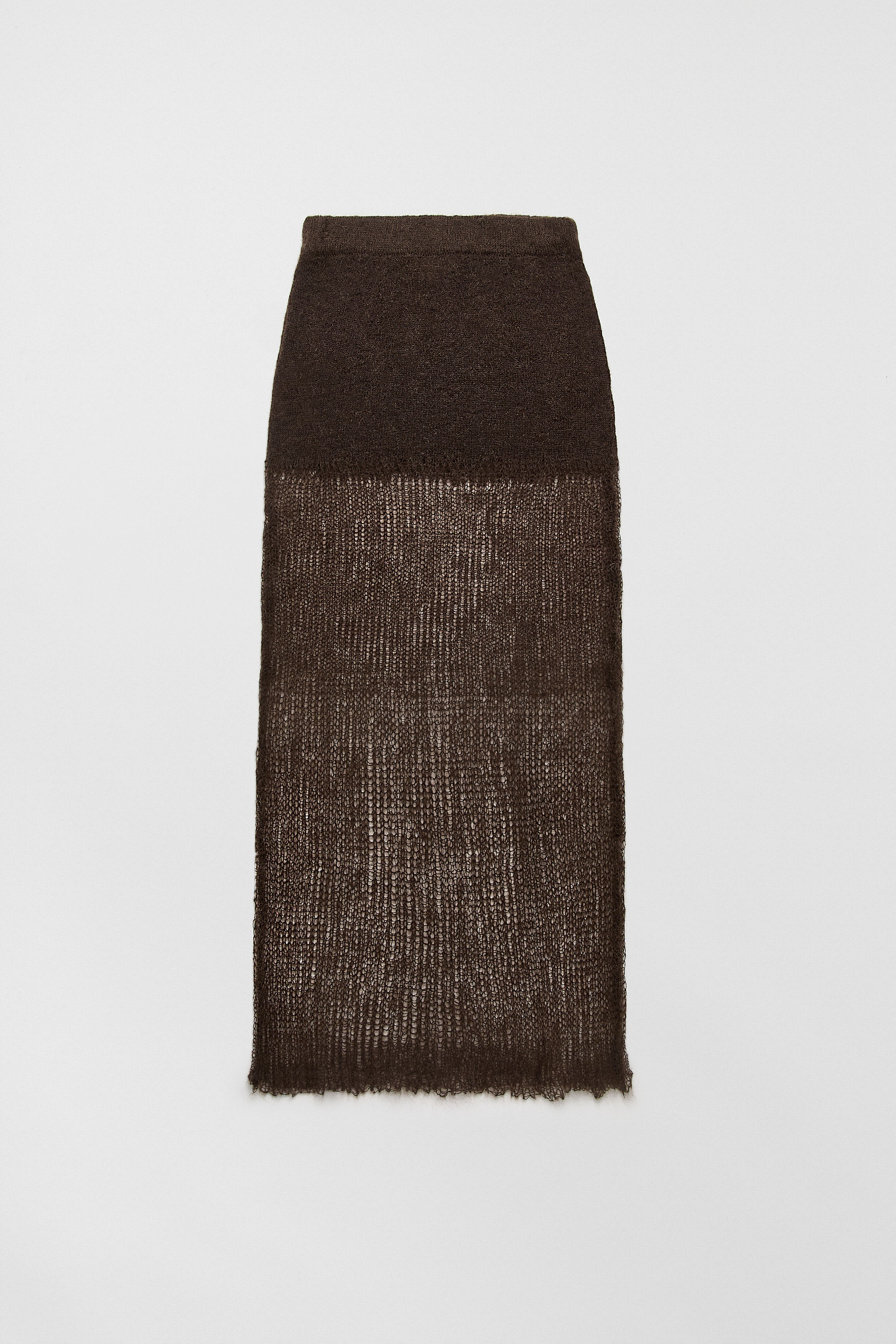 Lydia Skirt Brown Mohair | Miista | Designed & Handmade in Europe