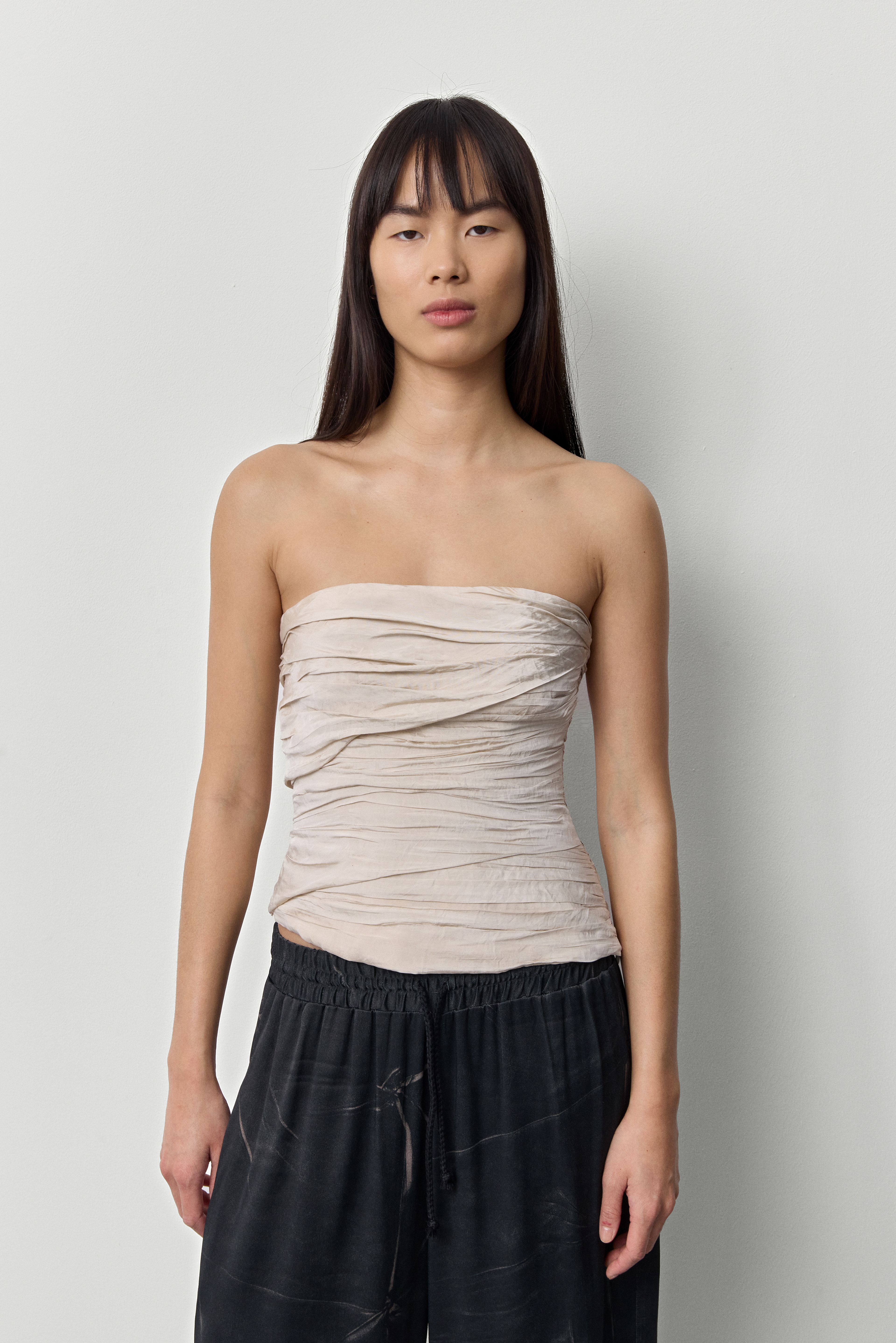 Soveryne Ecru Wrapped Knot Top | Miista | Designed & Handmade in Europe