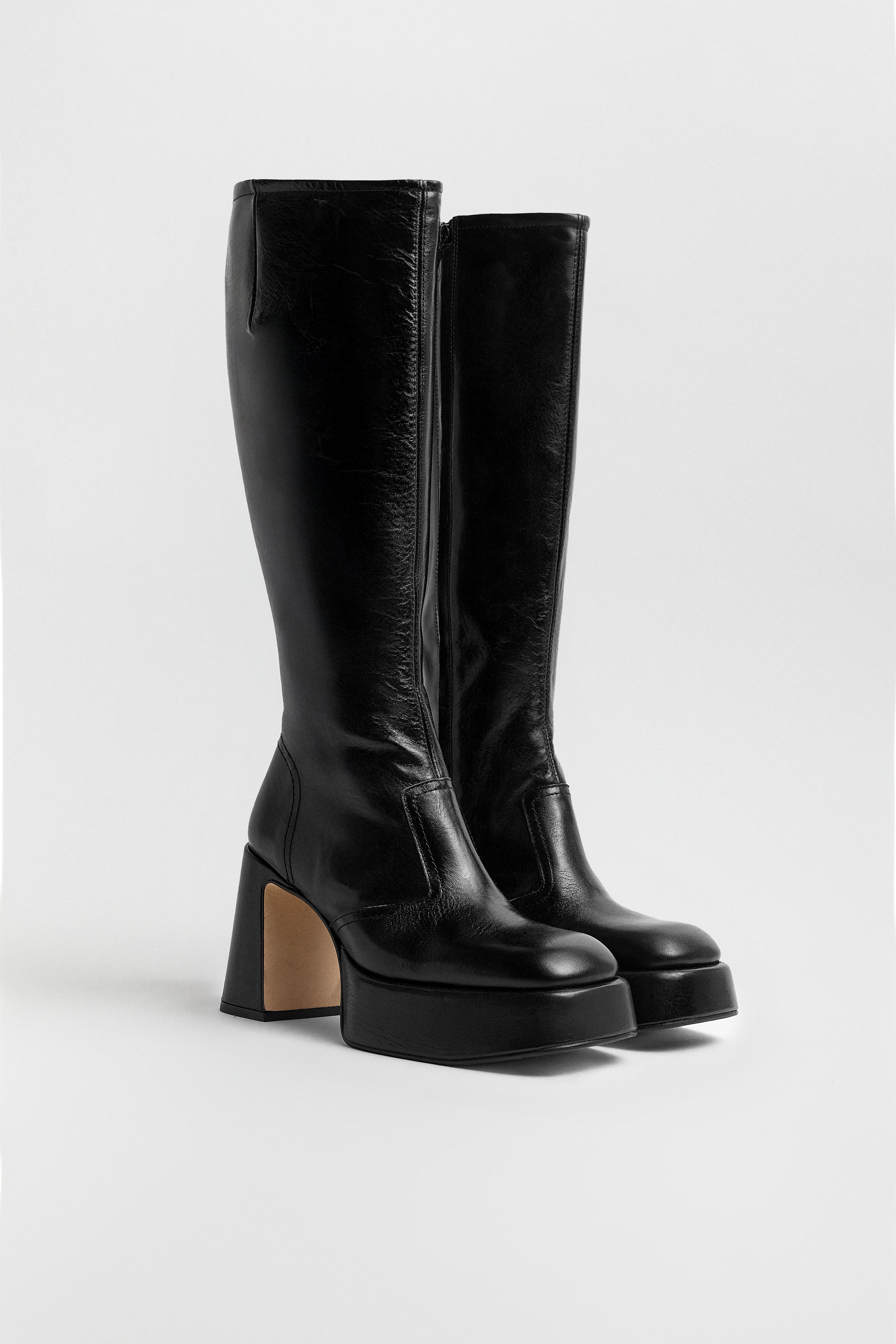 Anima Black Tall Boots | Miista | Designed & Handmade in Europe