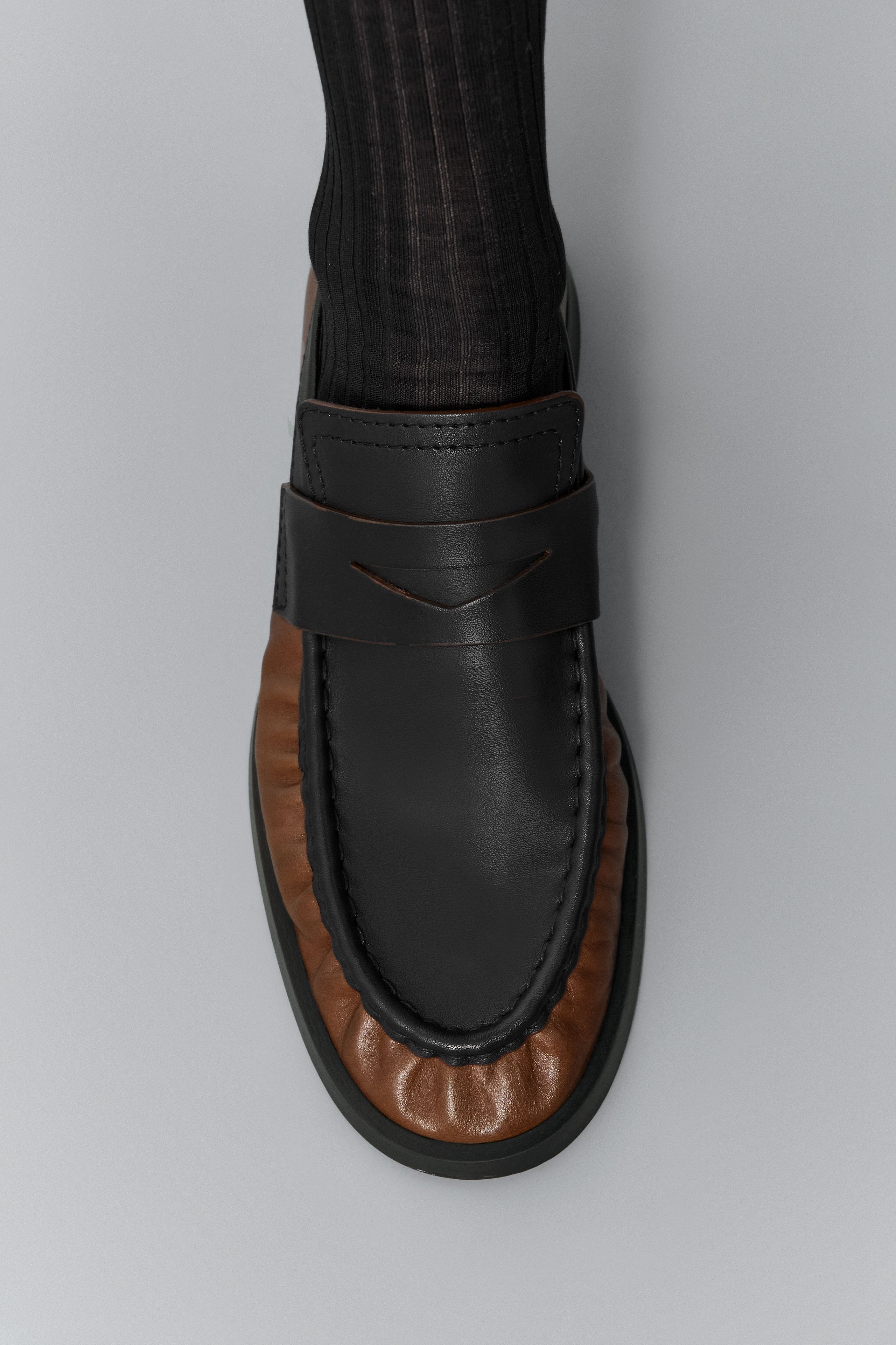 Zita Loafers - Tan Black Leather | Miista