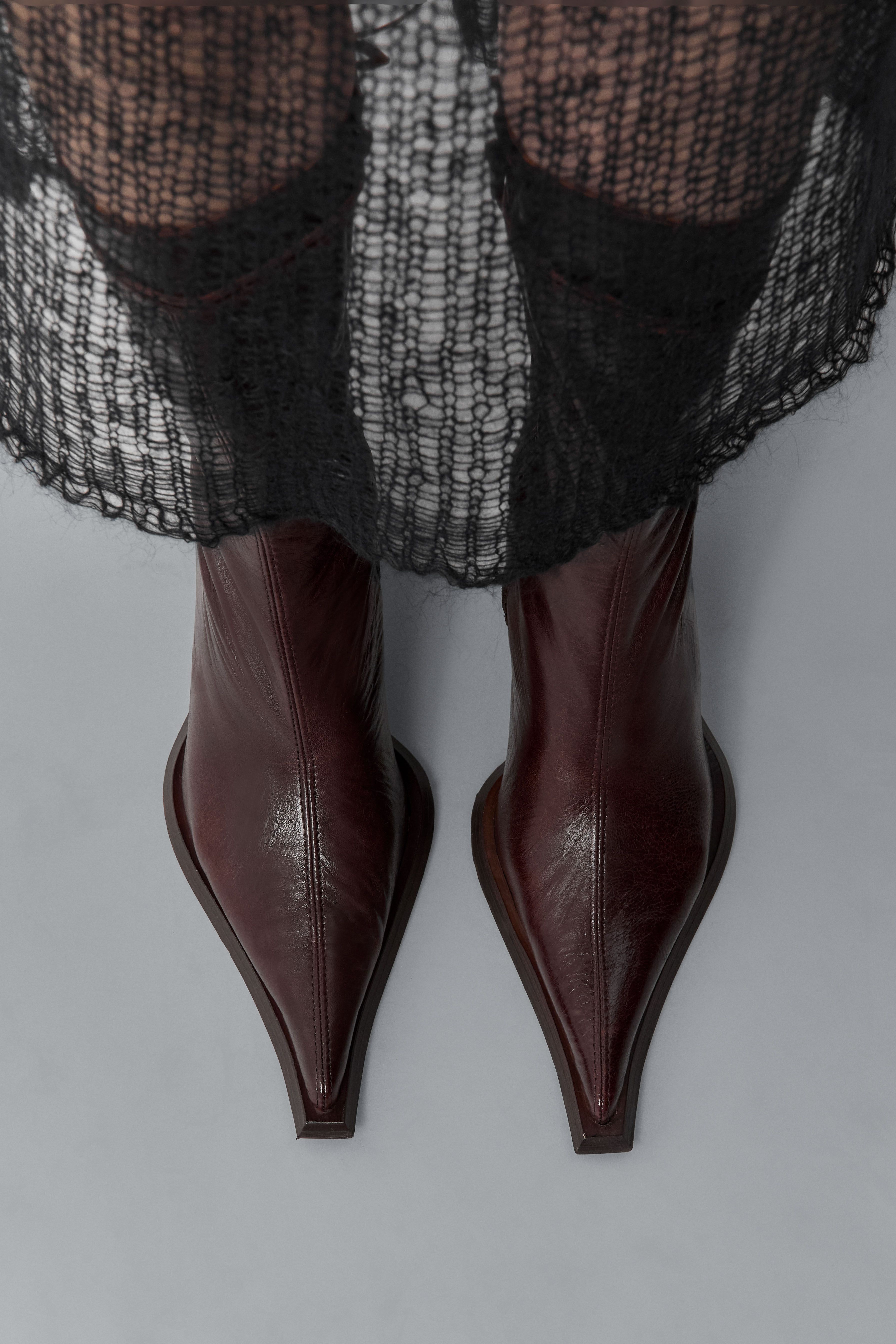 Shelley Boots - Brown Lace Leather | Miista