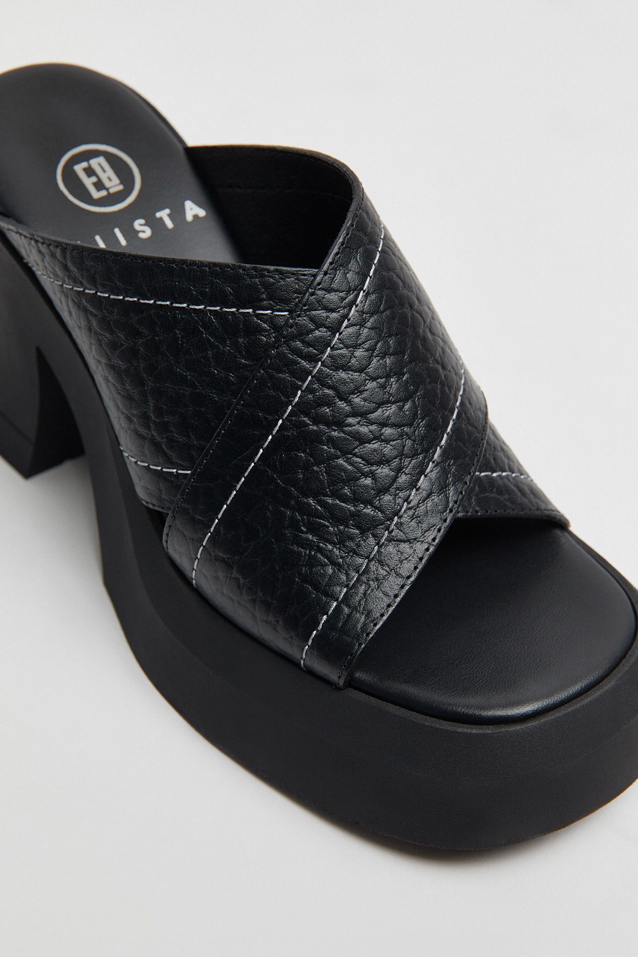 Raissa Black Mule Sandals | Miista Europe | Made in Portugal
