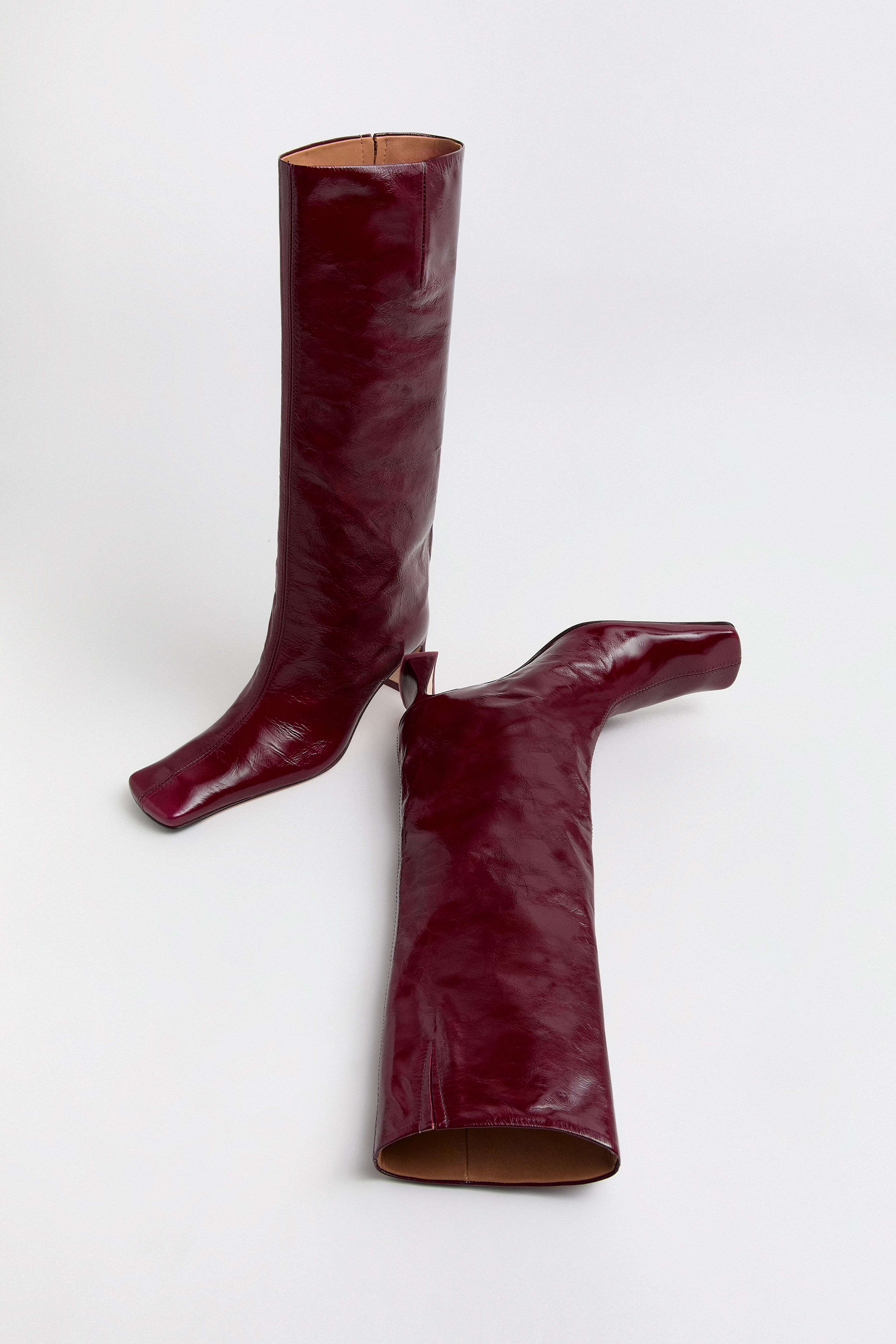 Bluma Burgundy Tall Boots | Miista | Designed & Handmade in Europe