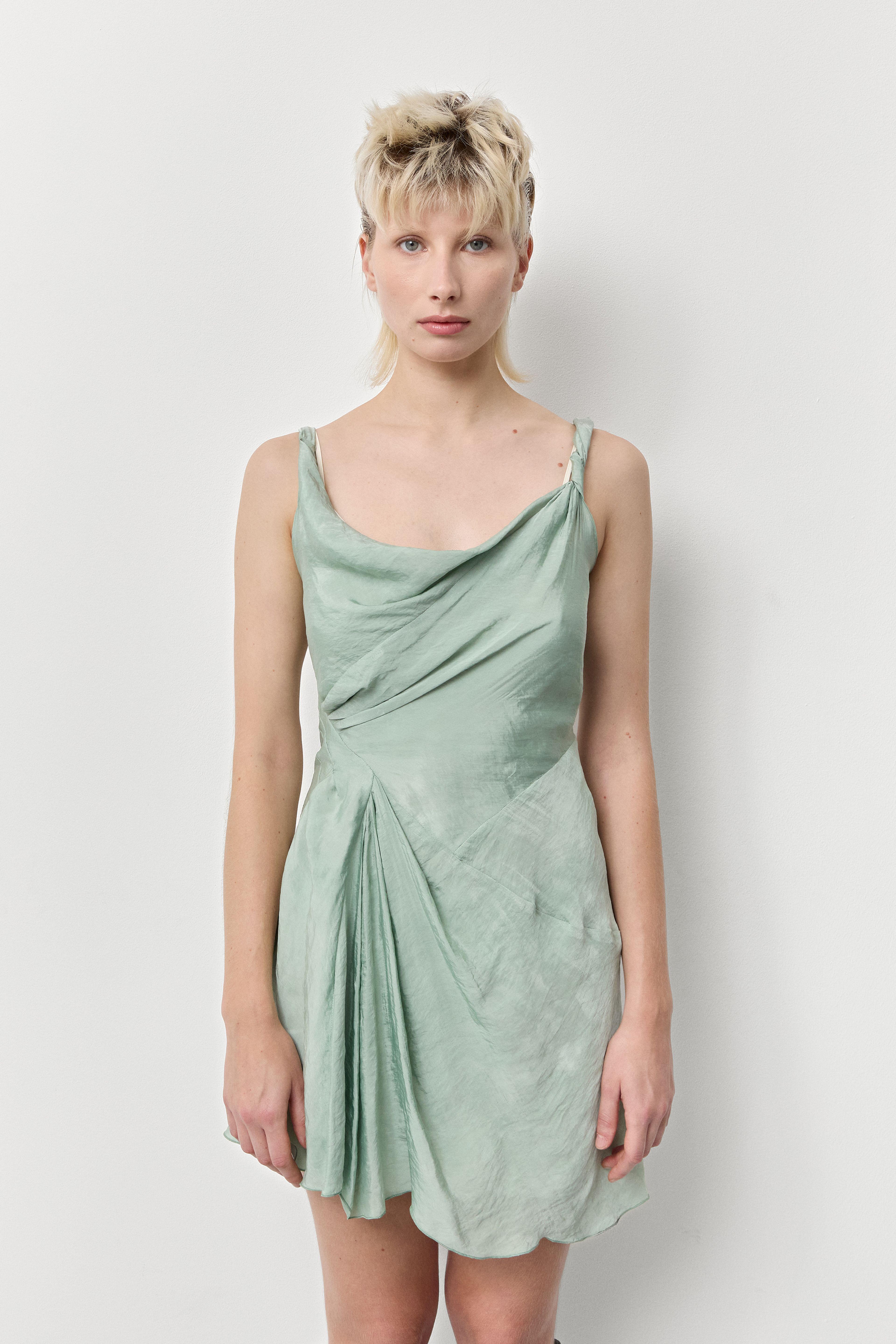 Tetuba Washed Nile Green Dress | Miista | Designed & Handmade in Europe