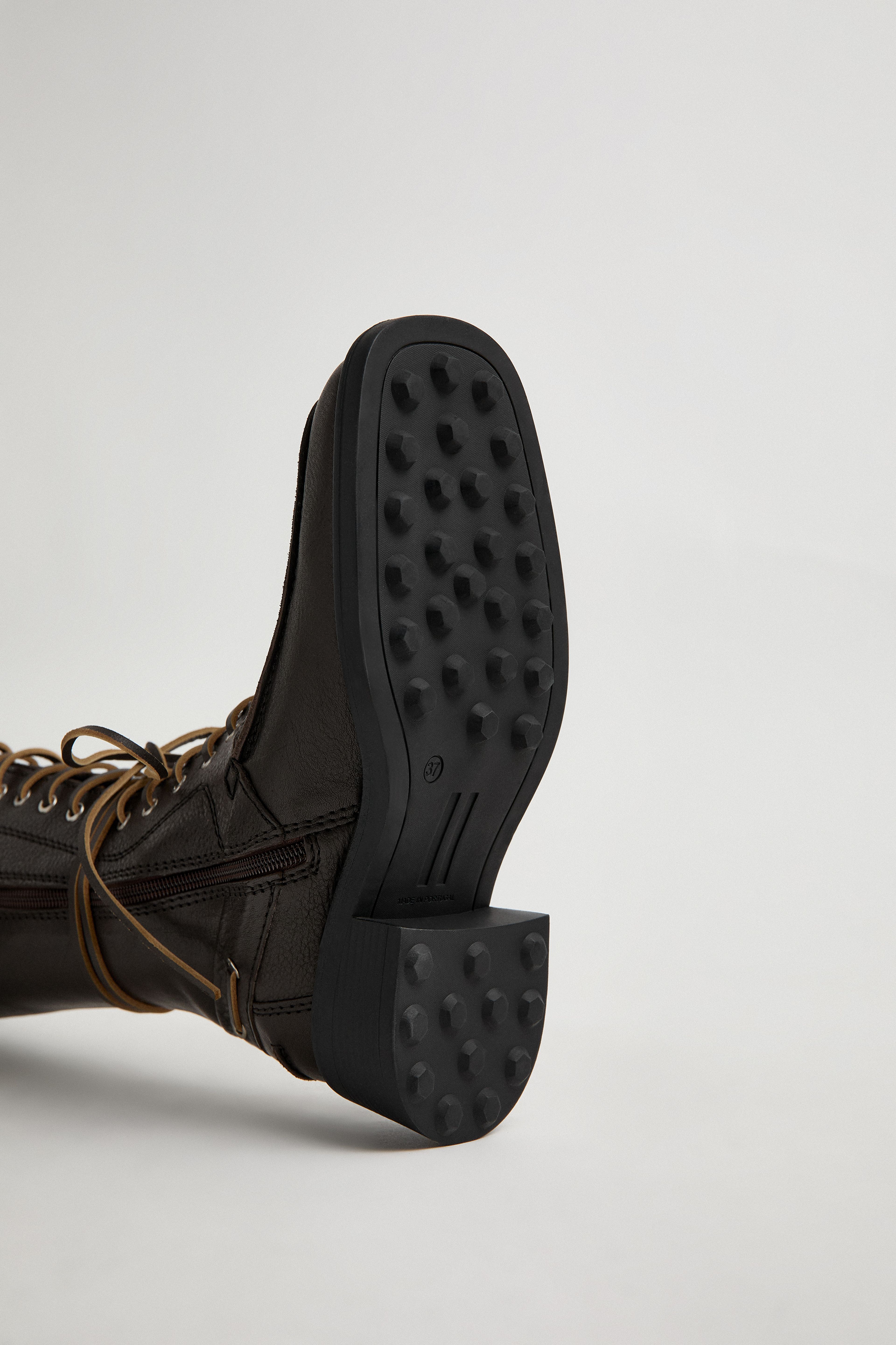 Sanne Boots - Black Brown Leather | Miista | Designed & Handmade in Europe