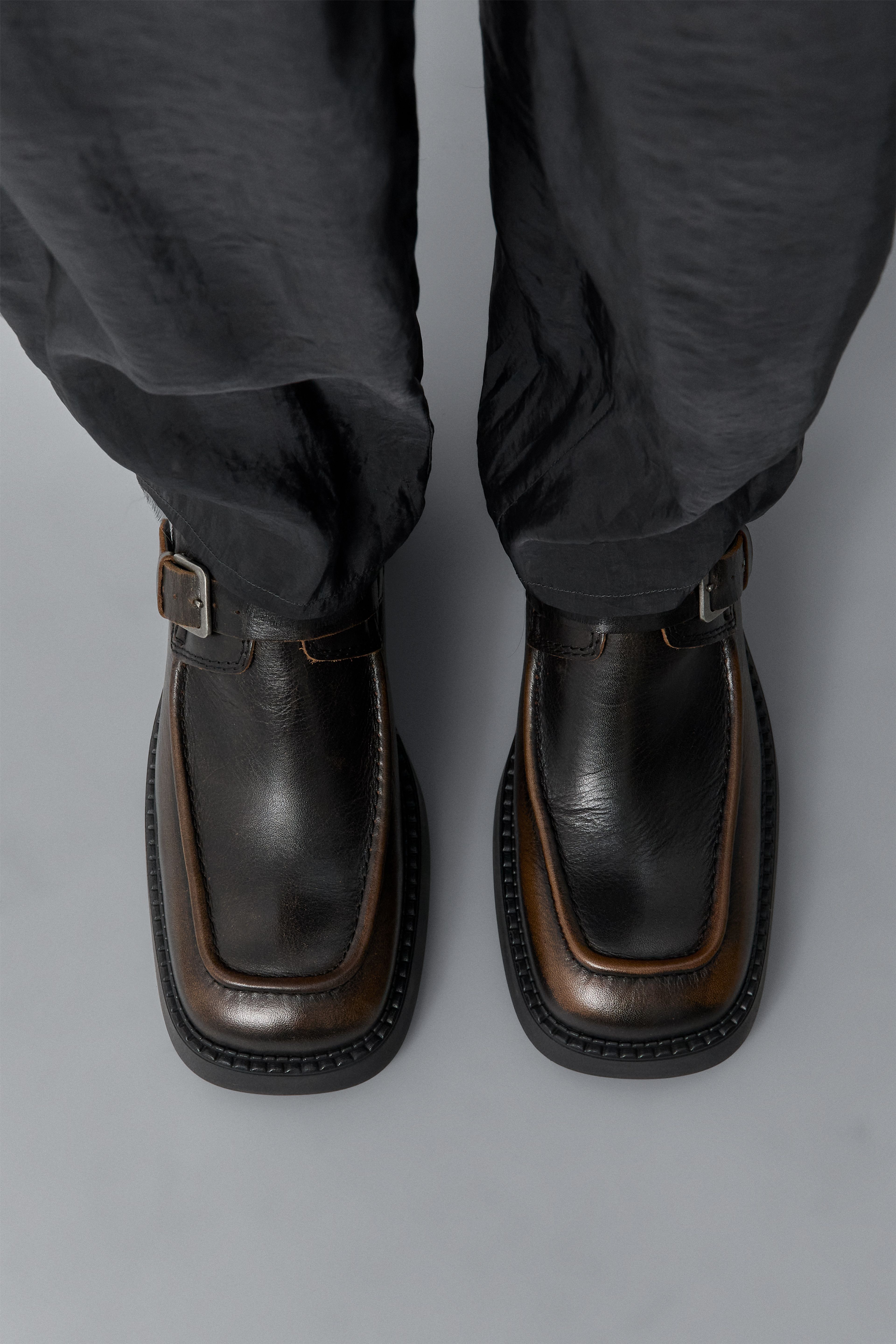 Giesela Brushed Brown Buckled Brogues | Miista | Designed & Handmade in Europe