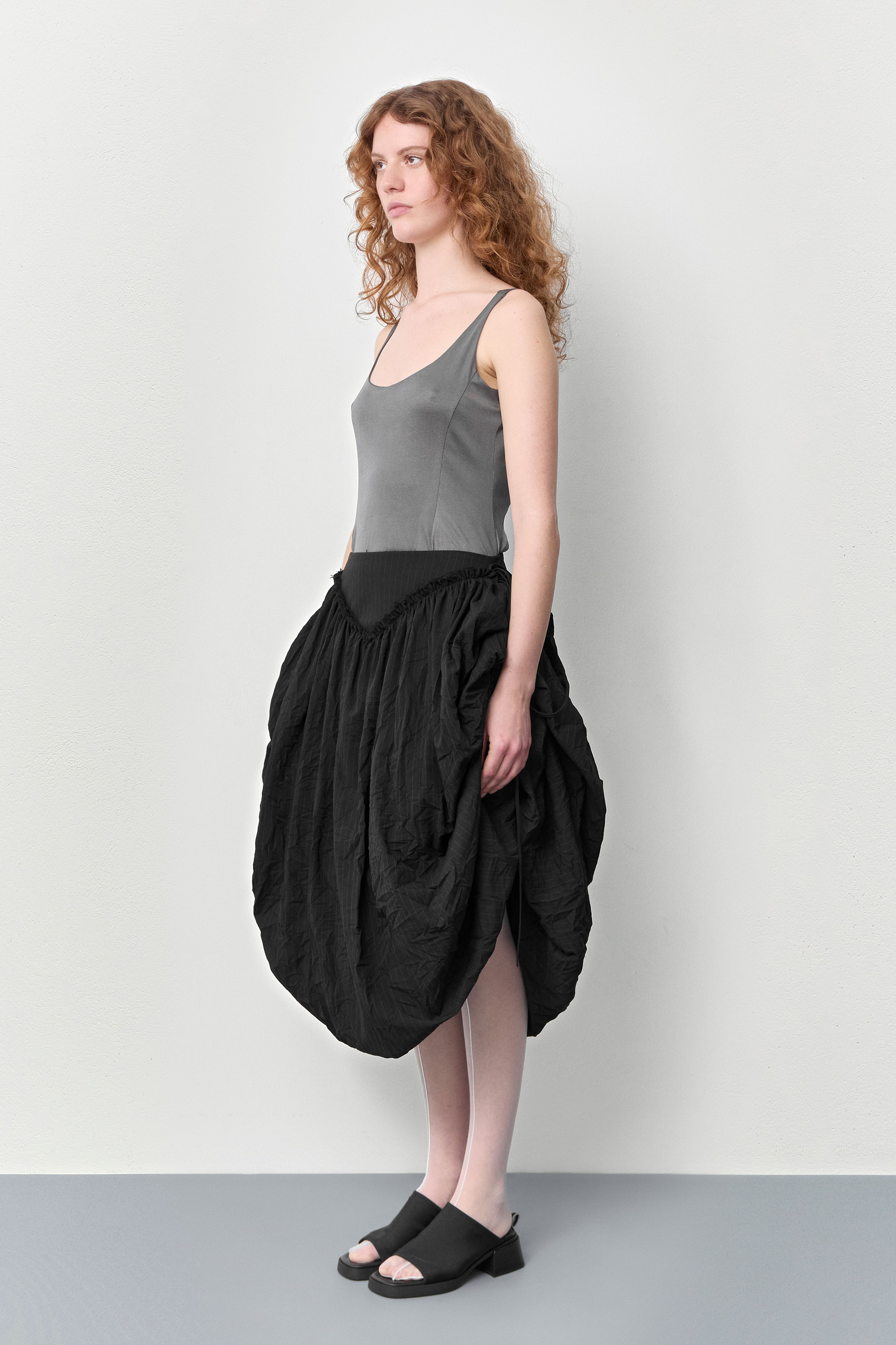 Livy Dark Grey Mini Dress | Miista | Designed & Handmade in Europe