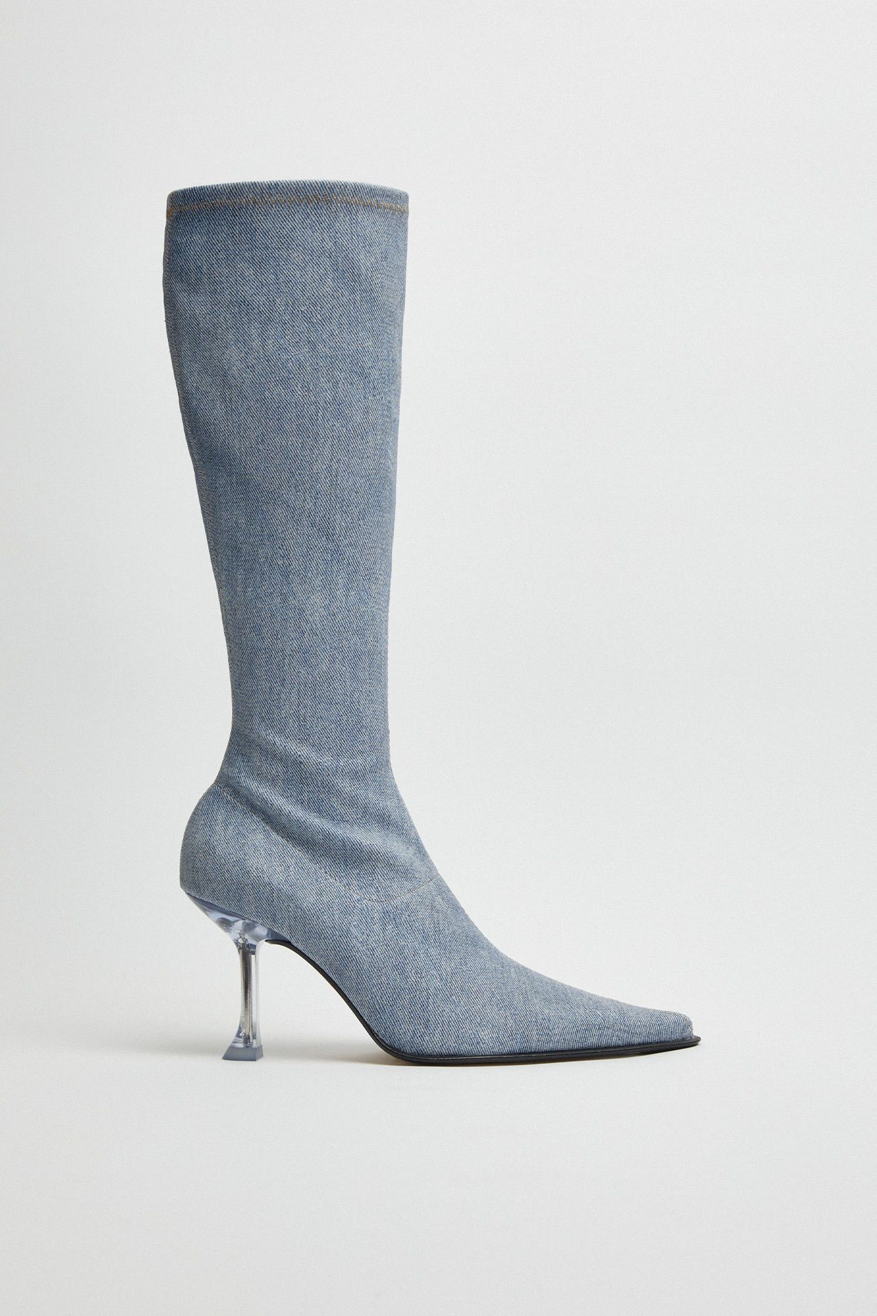 Carlita Denim Tall Boots | Miista Europe | Made in Spain