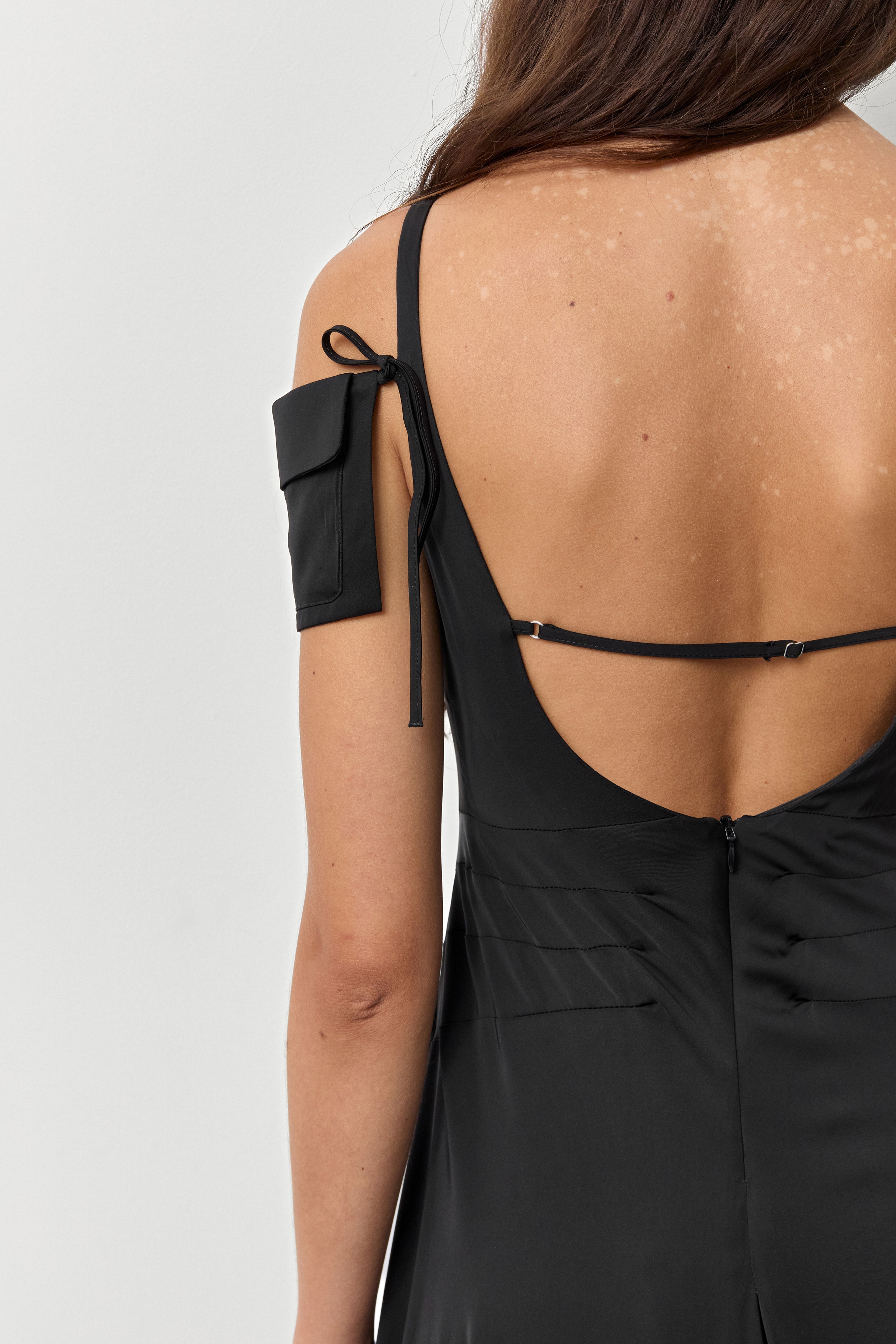 Rekka Black Long Dress | Miista | Designed & Handmade in Europe