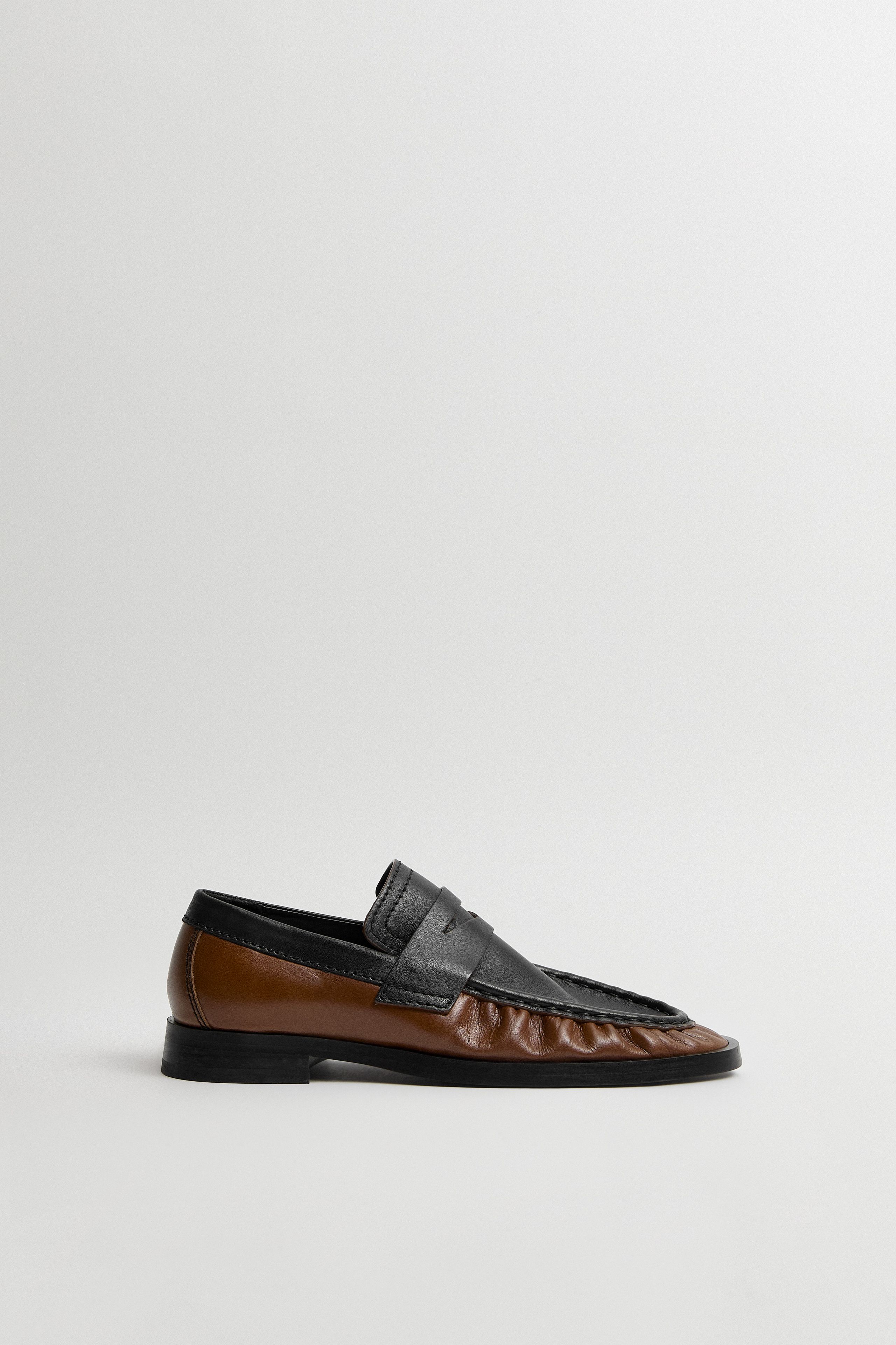 Zita Loafers - Tan Black Leather | Miista | Designed & Handmade in Europe