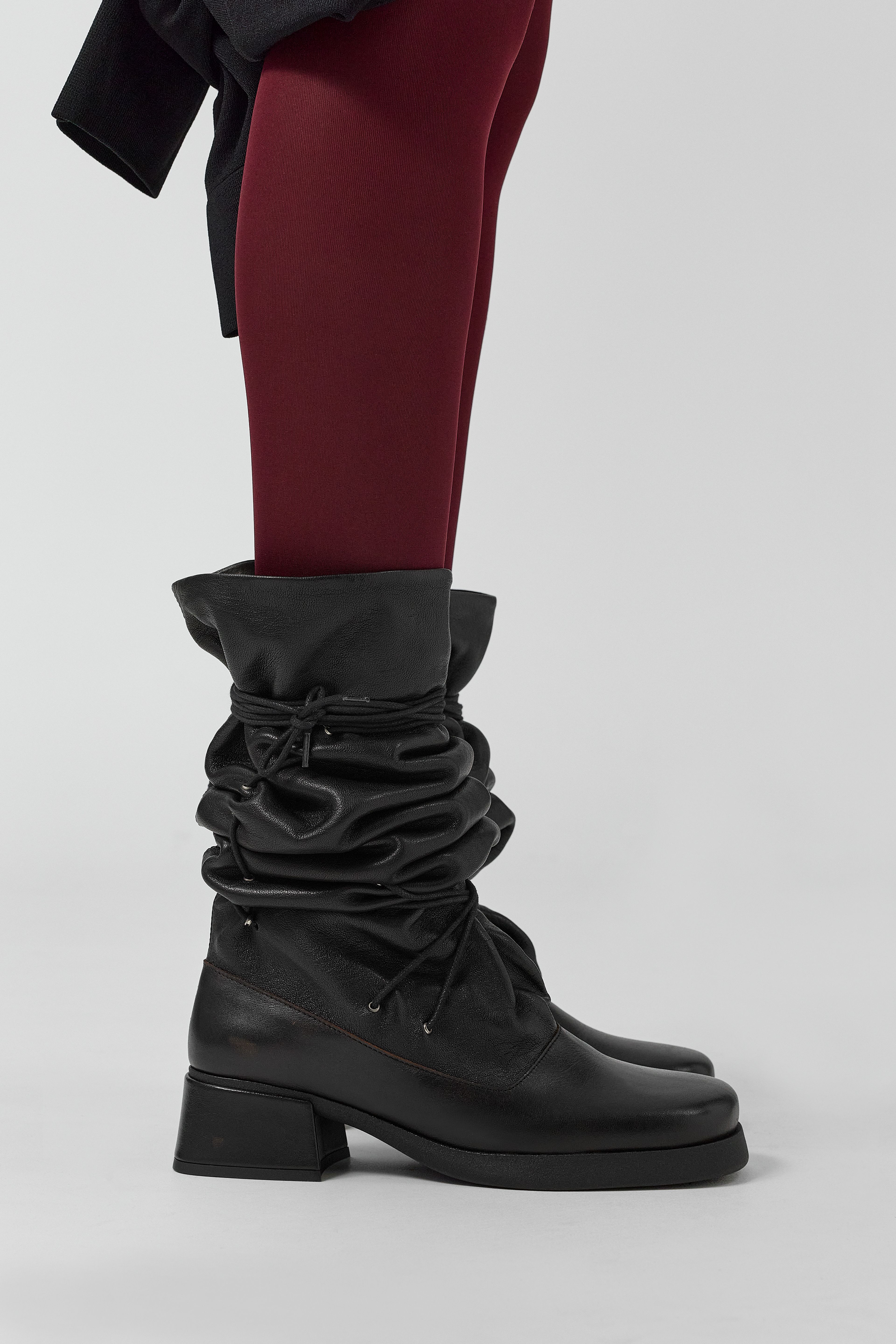 Alida Boots - Black Leather| Miista | Designed & Handmade in Europe
