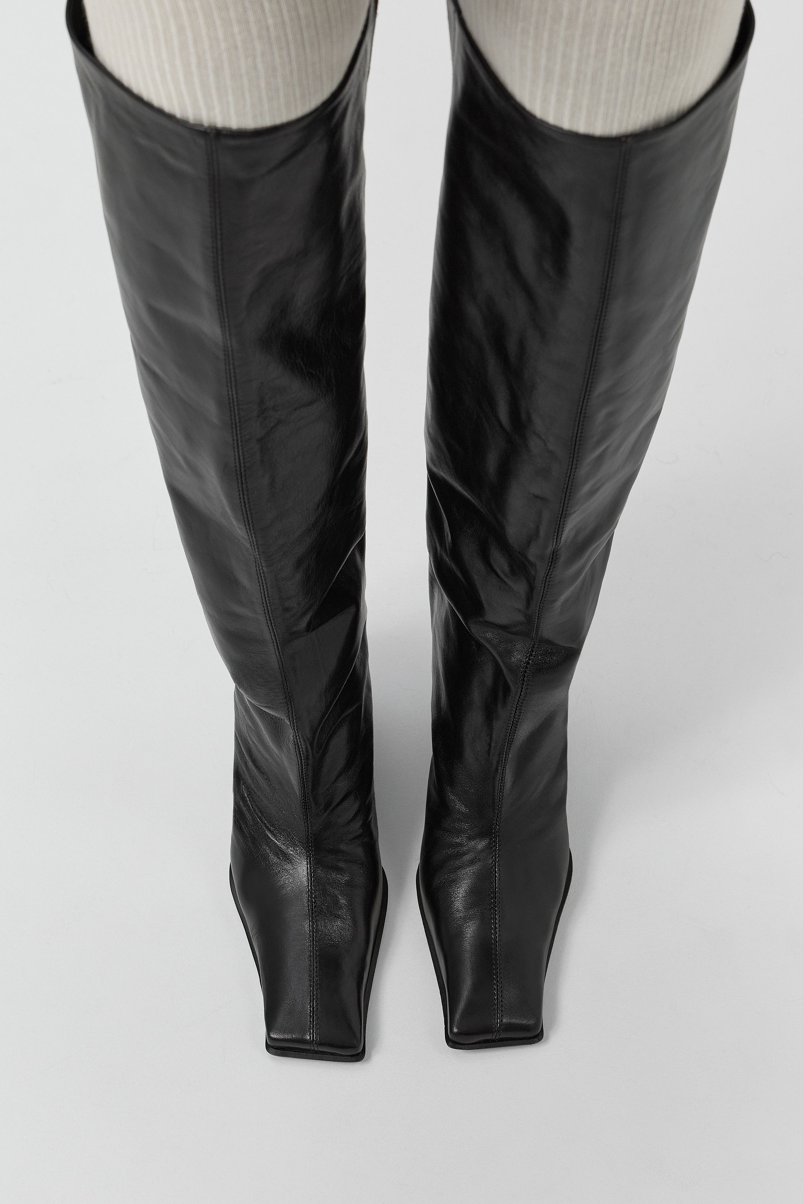 Mattie Boots - Black Leather | Miista