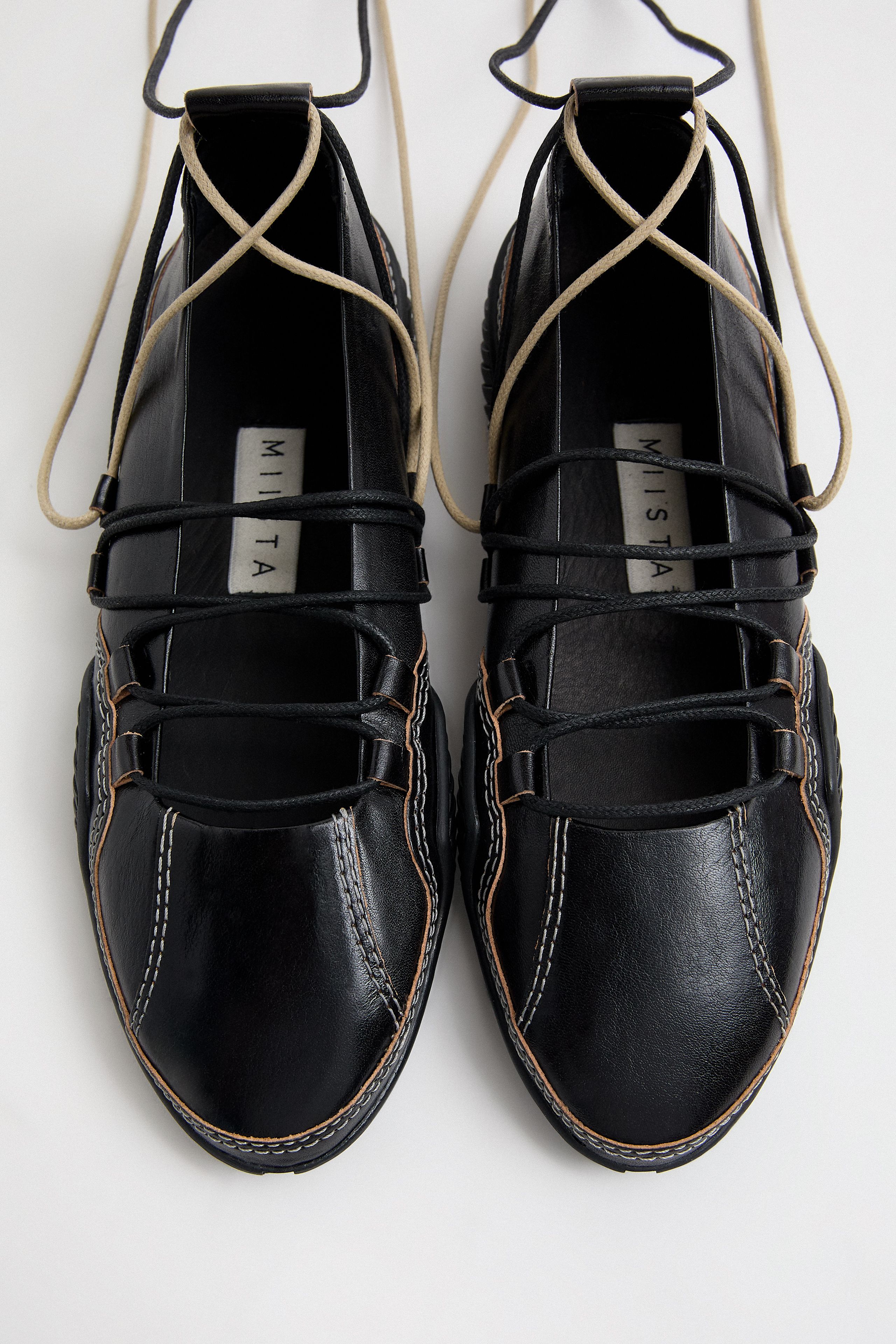 Norby Black Lace Sneakers | Miista | Designed & Handmade in Europe