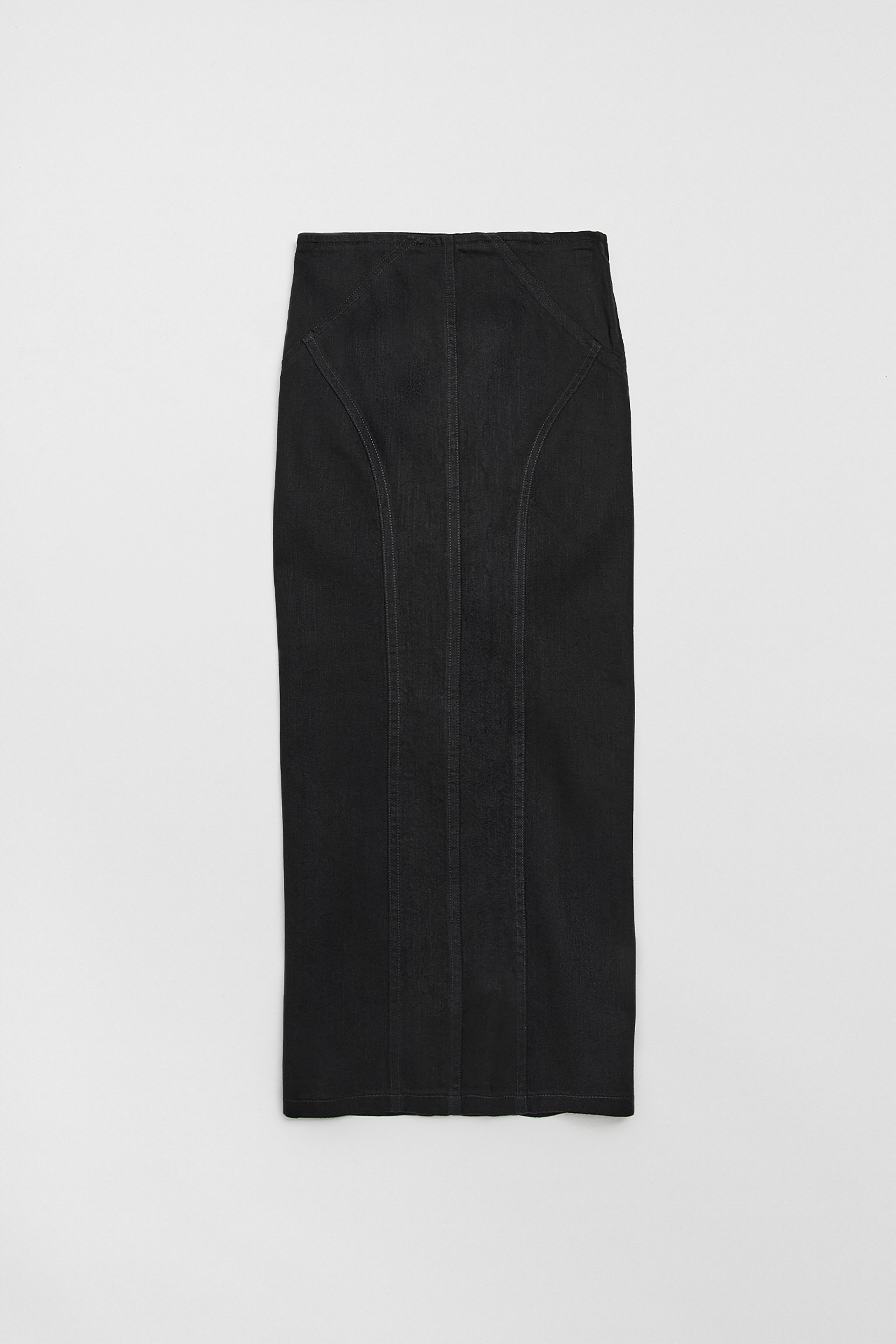 Luz Black Denim Skirt | Miista