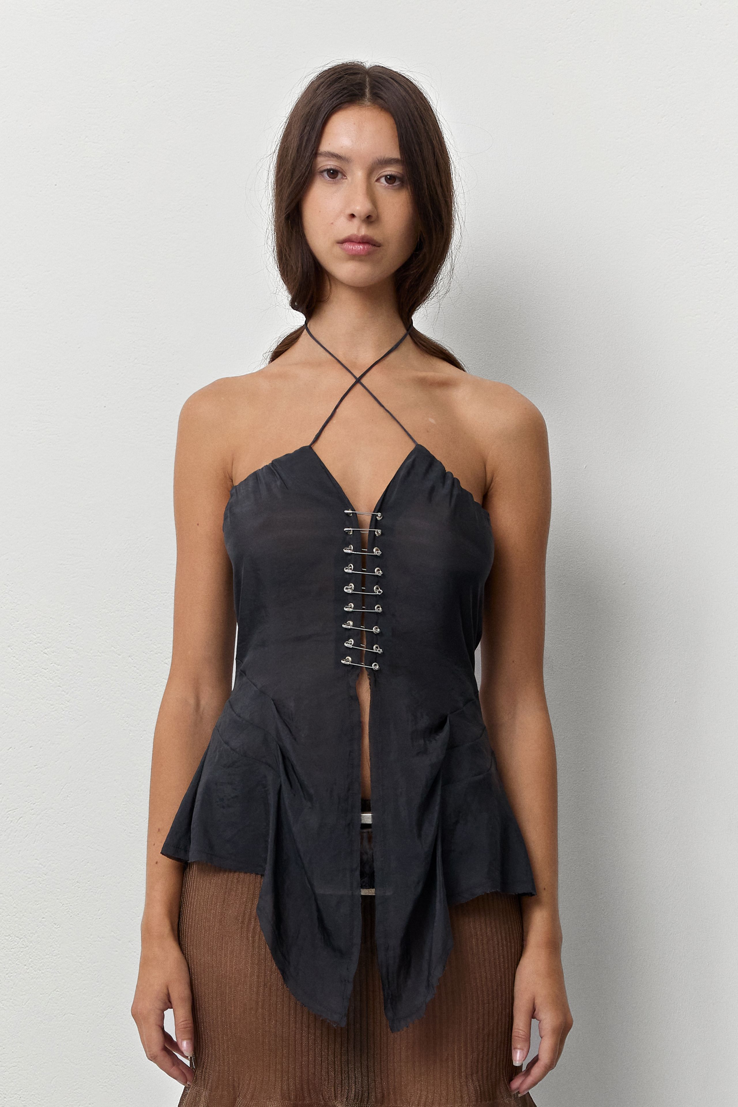 Aberdeen Washed Black Top | Miista | Designed & Handmade in Europe