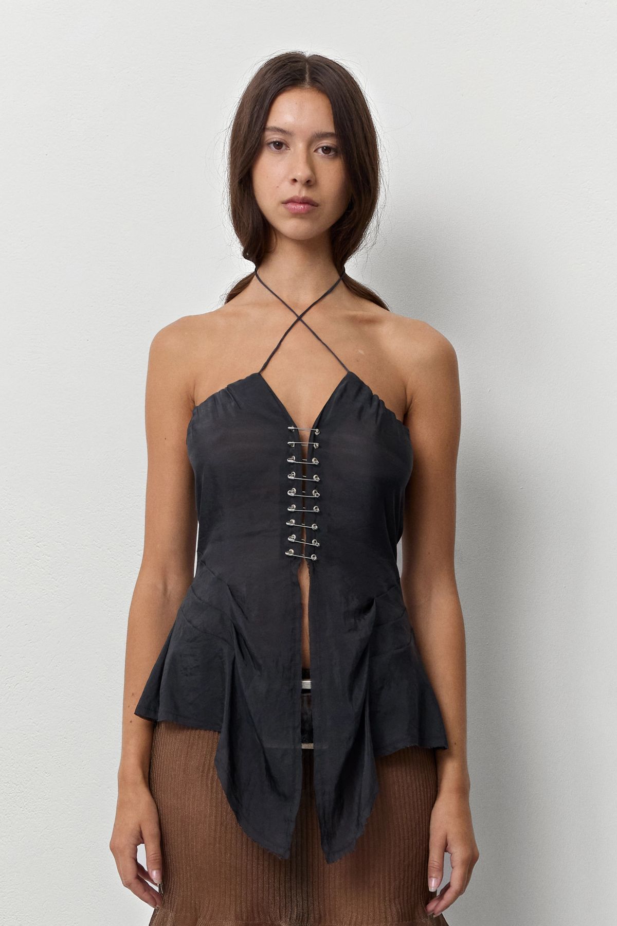Miista Aberdeen Washed Black Top