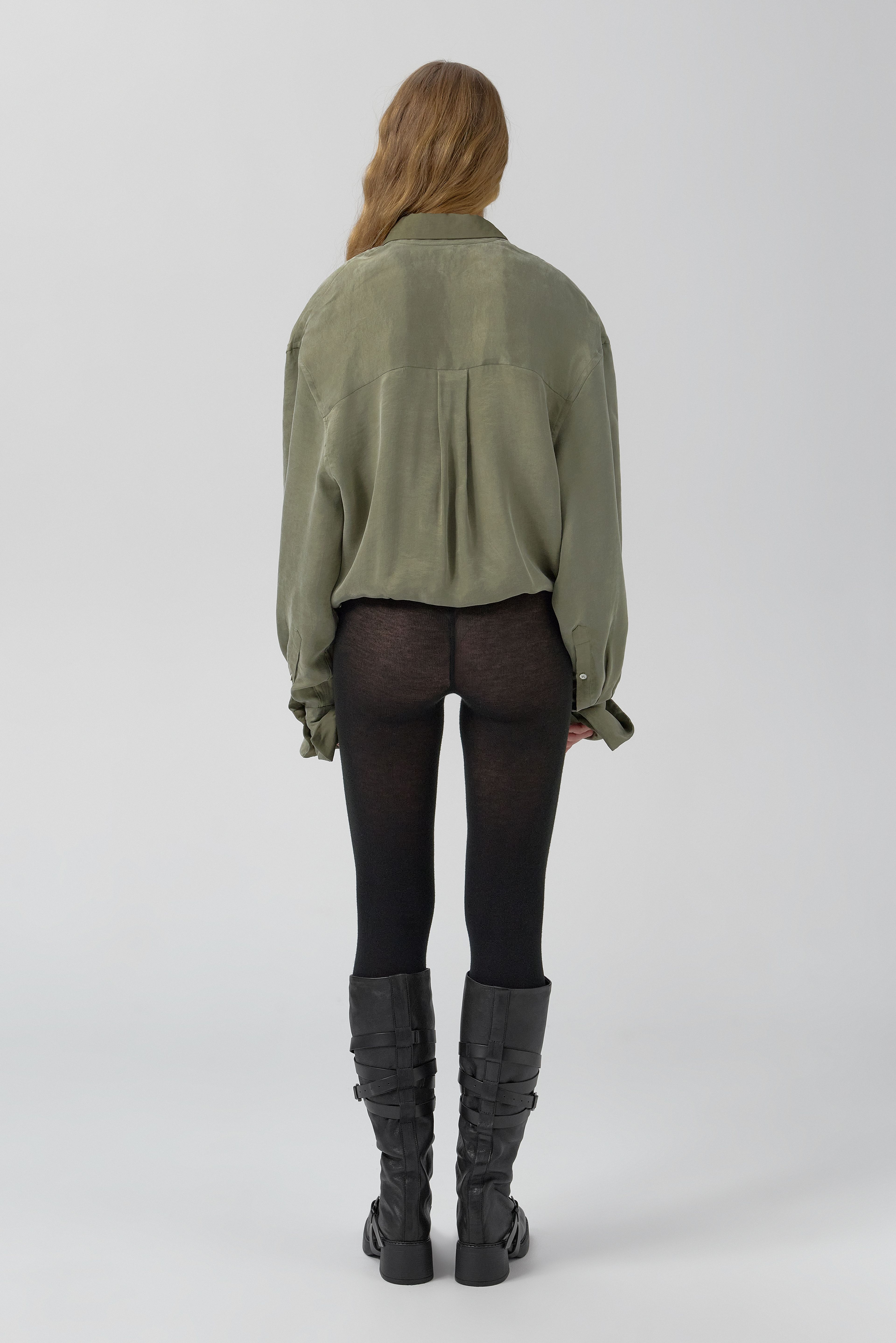 Lorna Dress - Khaki Lyocell Blend | Miista | Designed & Handmade in Europe