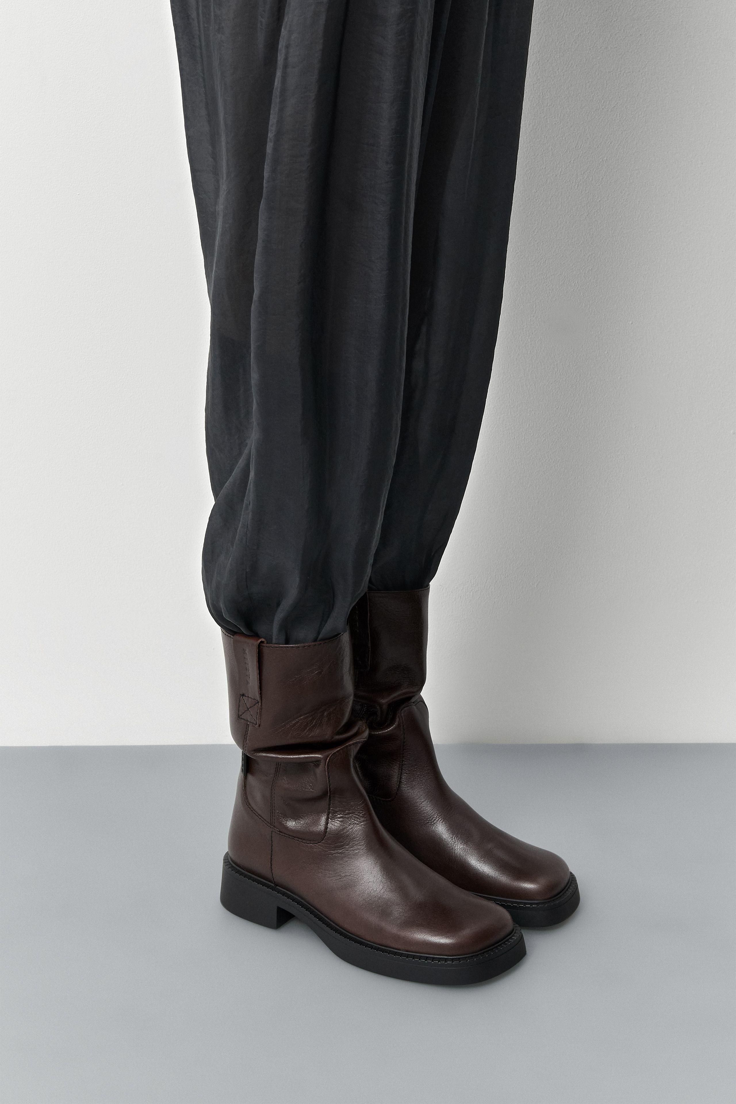Aron Boots - Brown Natural Leather | Miista