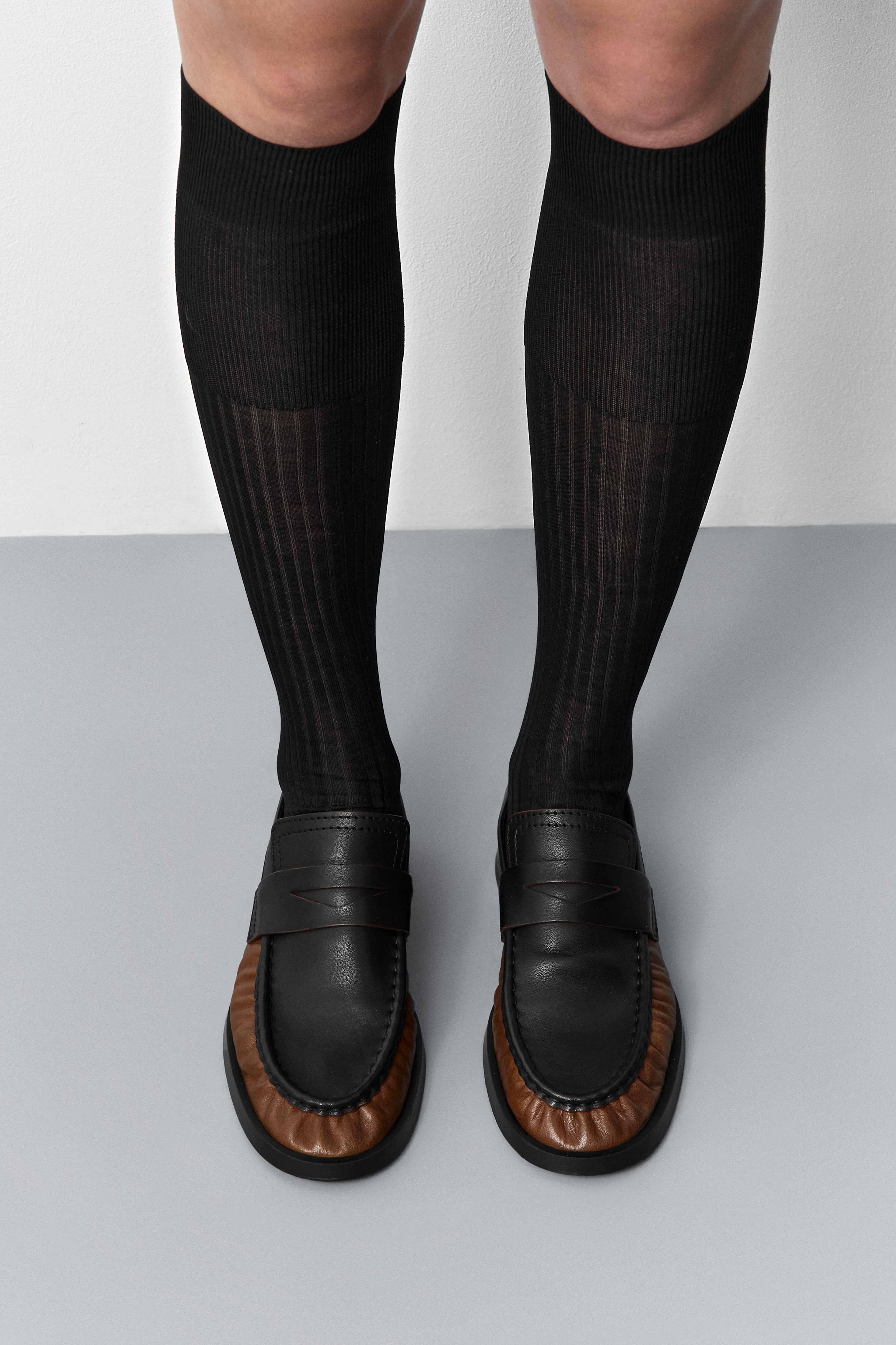 Zita Loafers - Tan Black Leather | Miista | Designed & Handmade in Europe