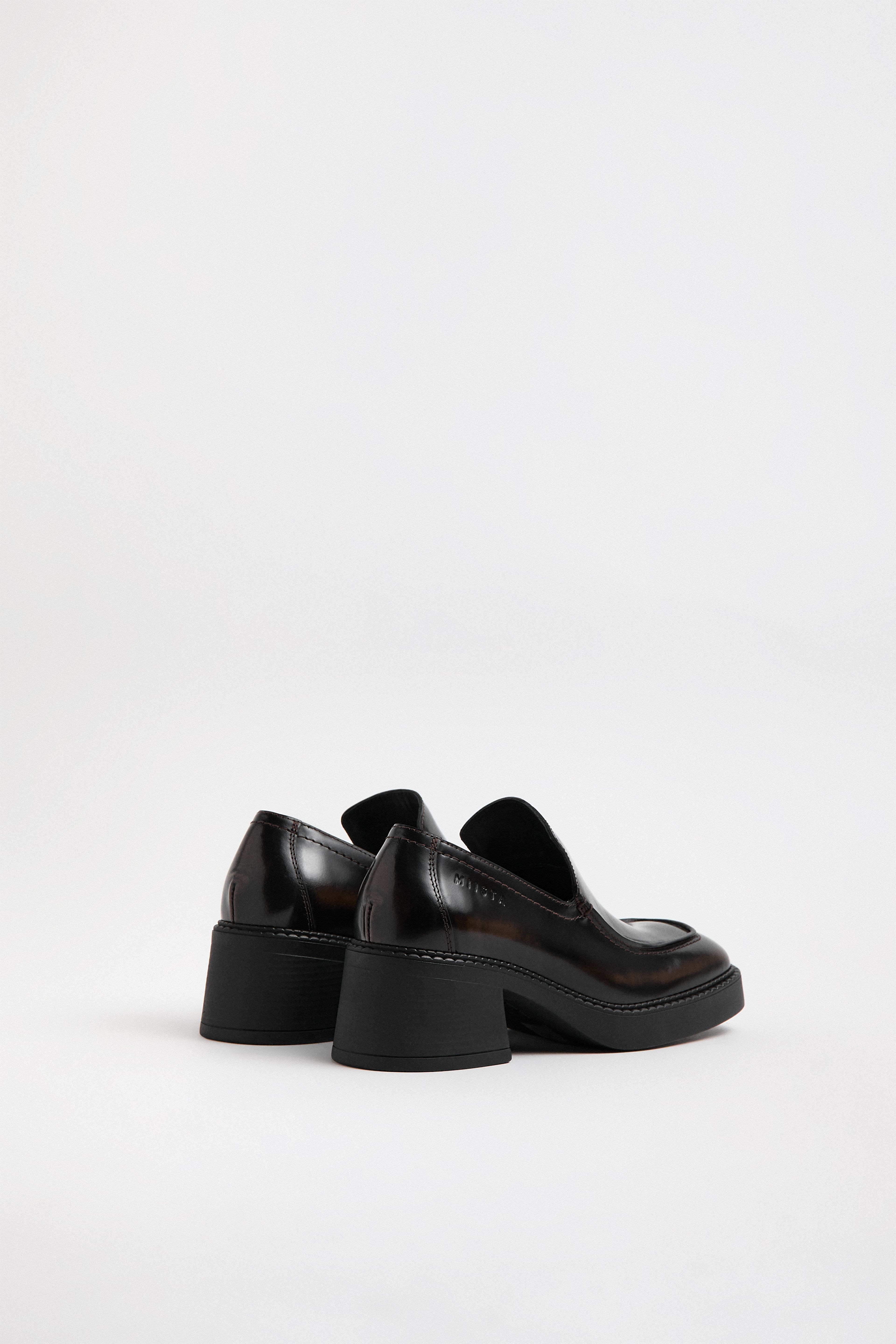 Karion Brushed Brown Loafers | Miista | Designed & Handmade in Europe