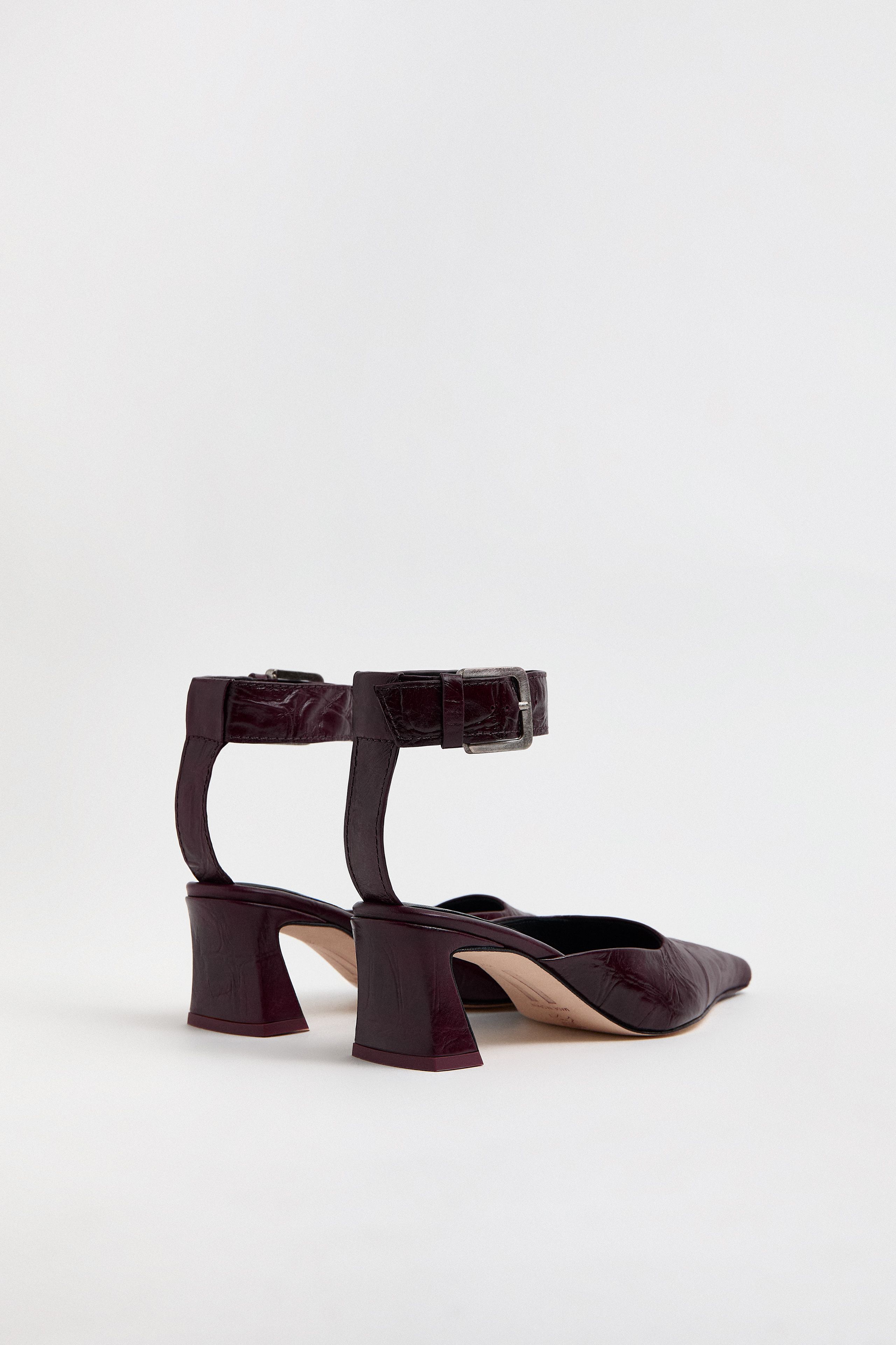 Qori Courts - Plum Croc Embossed Leather | Miista