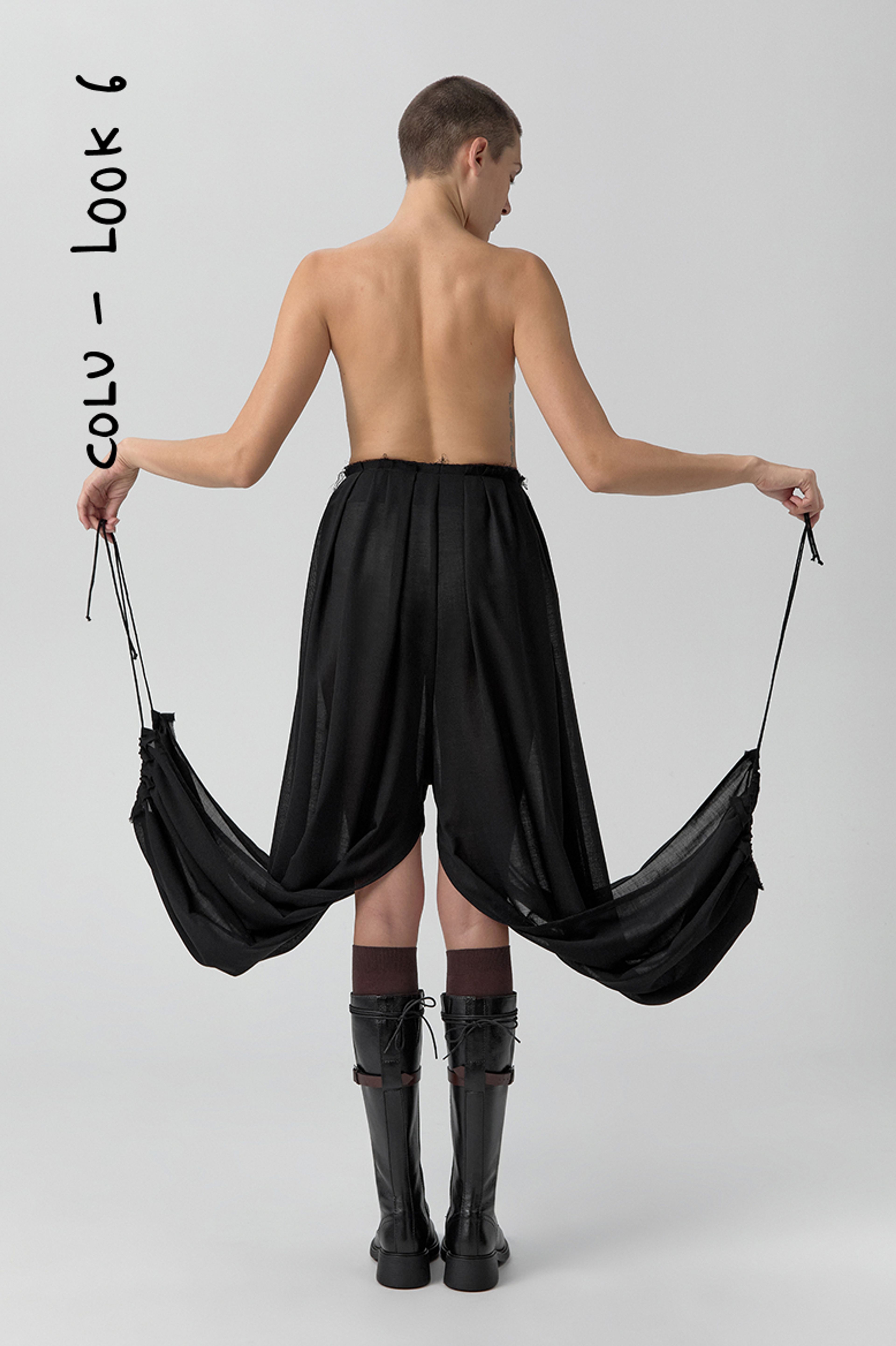Kara Trousers - Black Pleated Virgin Wool | Miista | Designed & Handmade in Europe