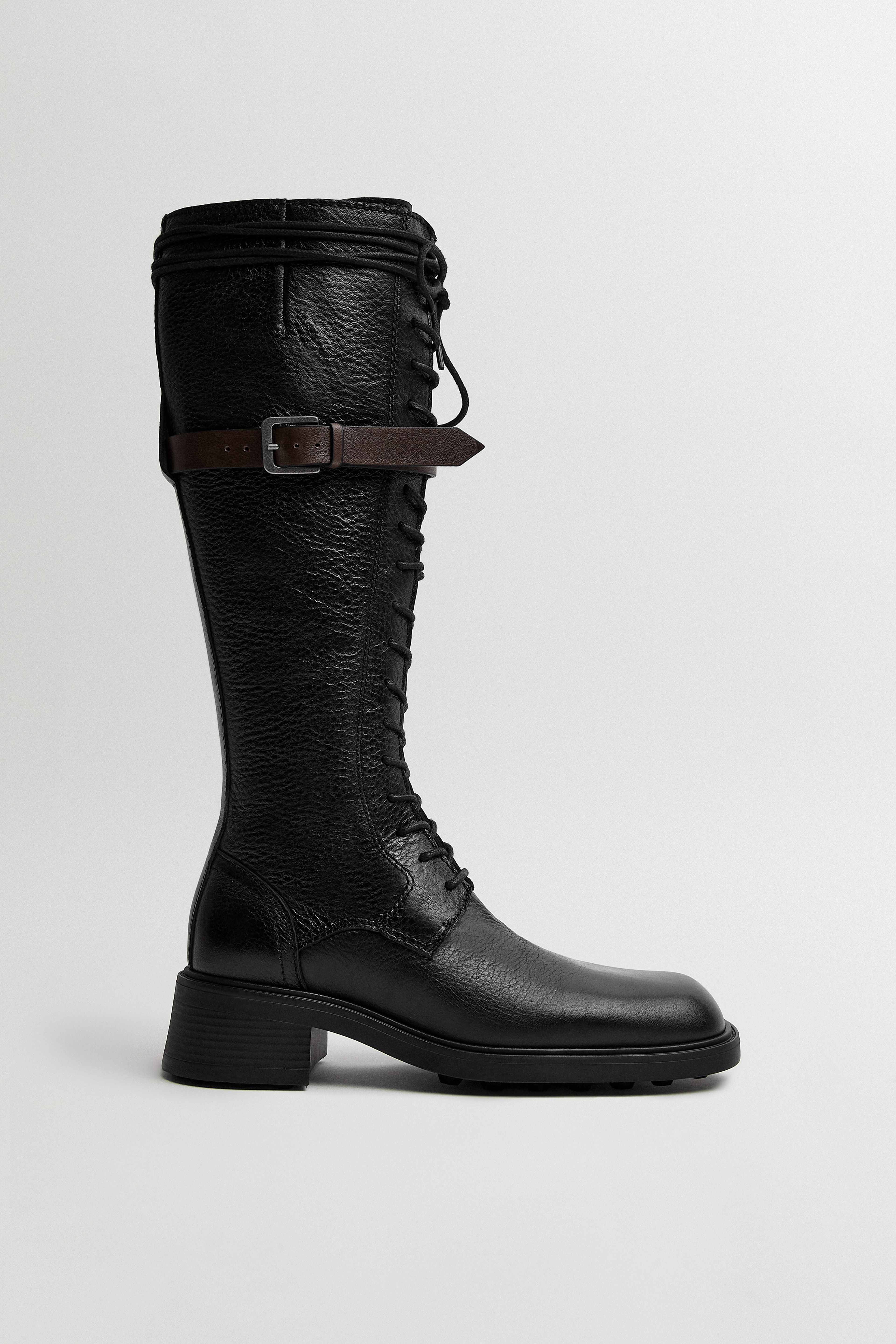 Beatrix Boots - Black Brown Leather| Miista | Designed & Handmade in Europe