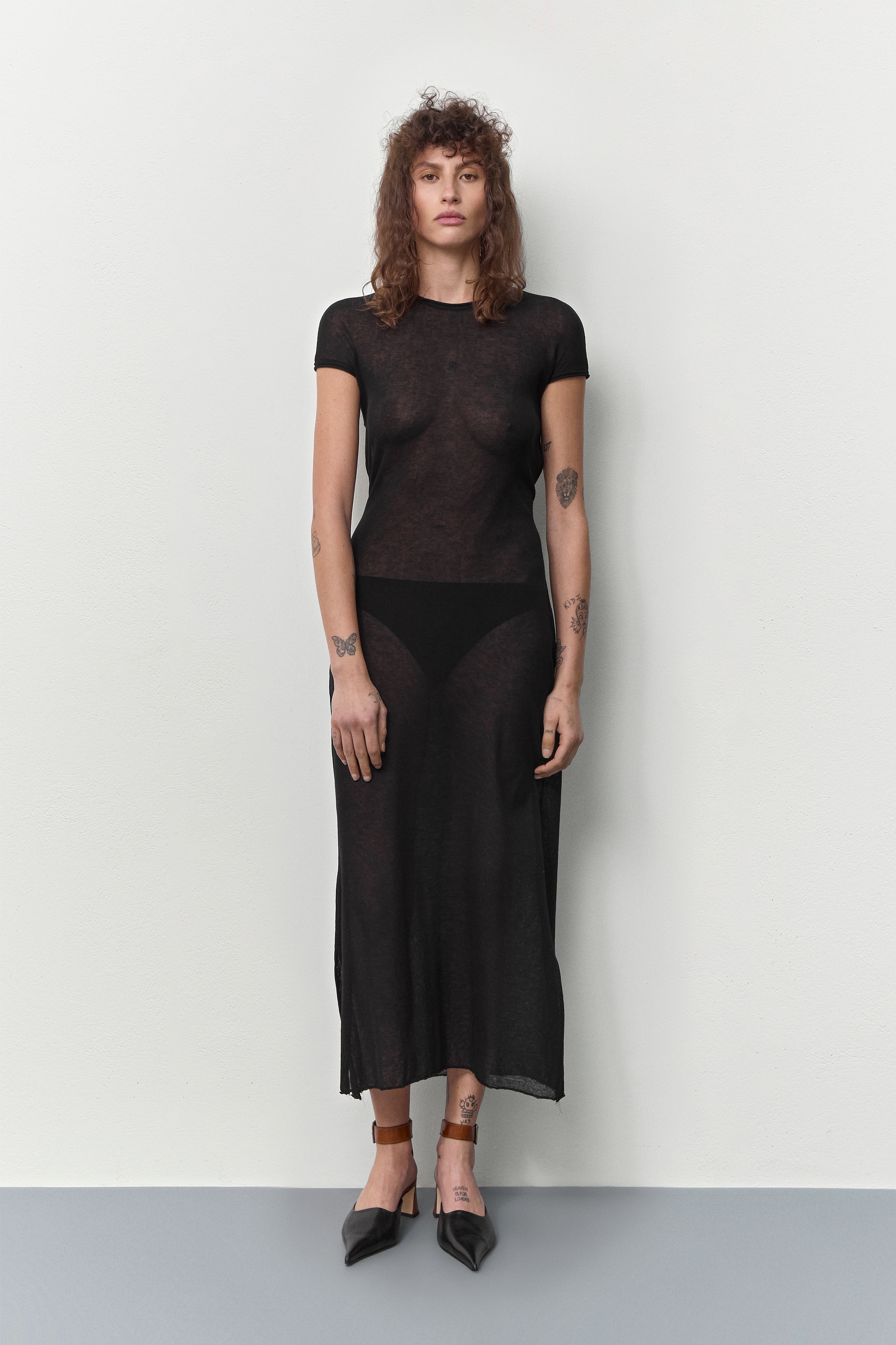 Buffy Black Backless Knitted Dress | Miista | Designed & Handmade in Europe