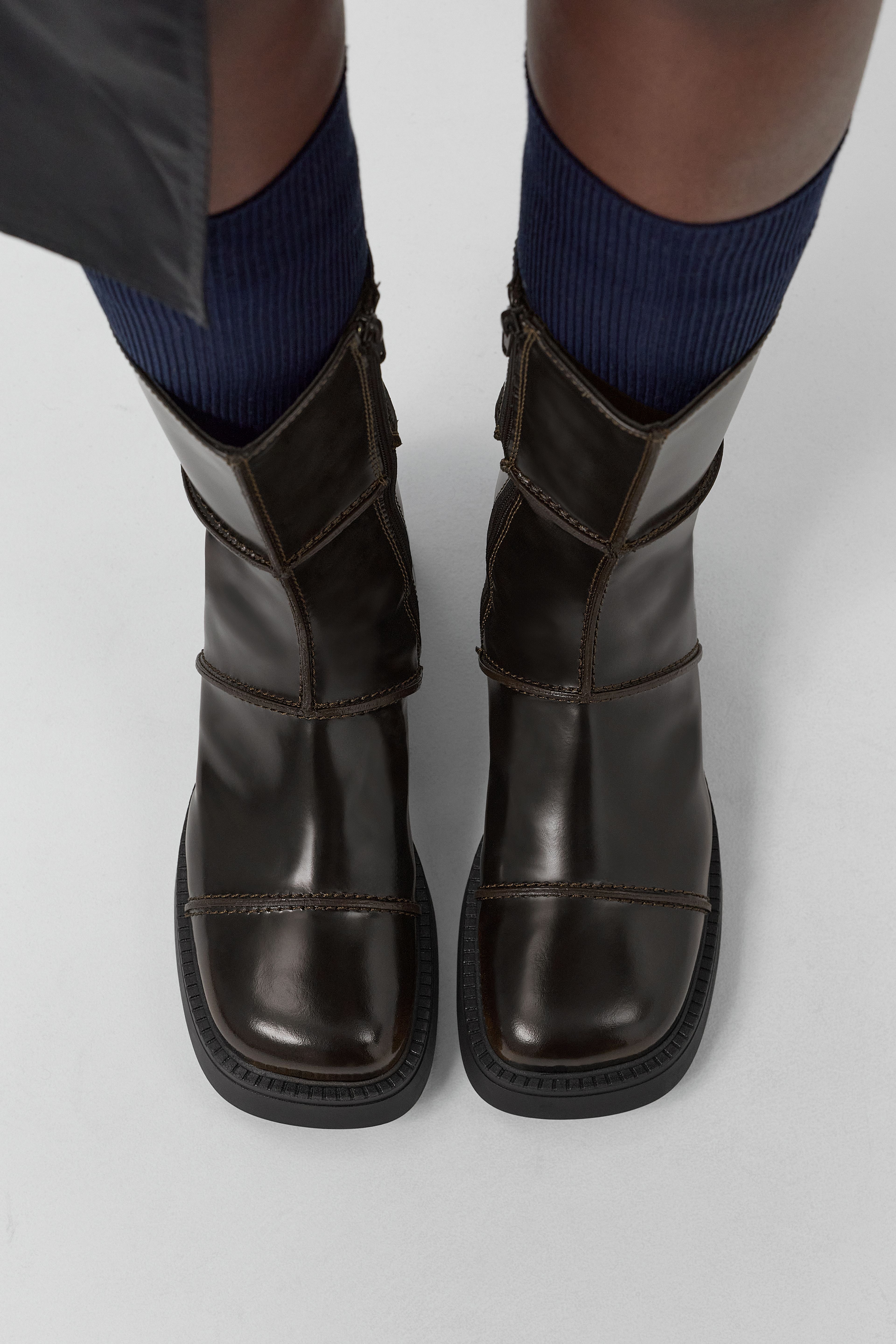 Dahlia Dark Brown Ankle Boots | Miista | Designed & Handmade in Europe