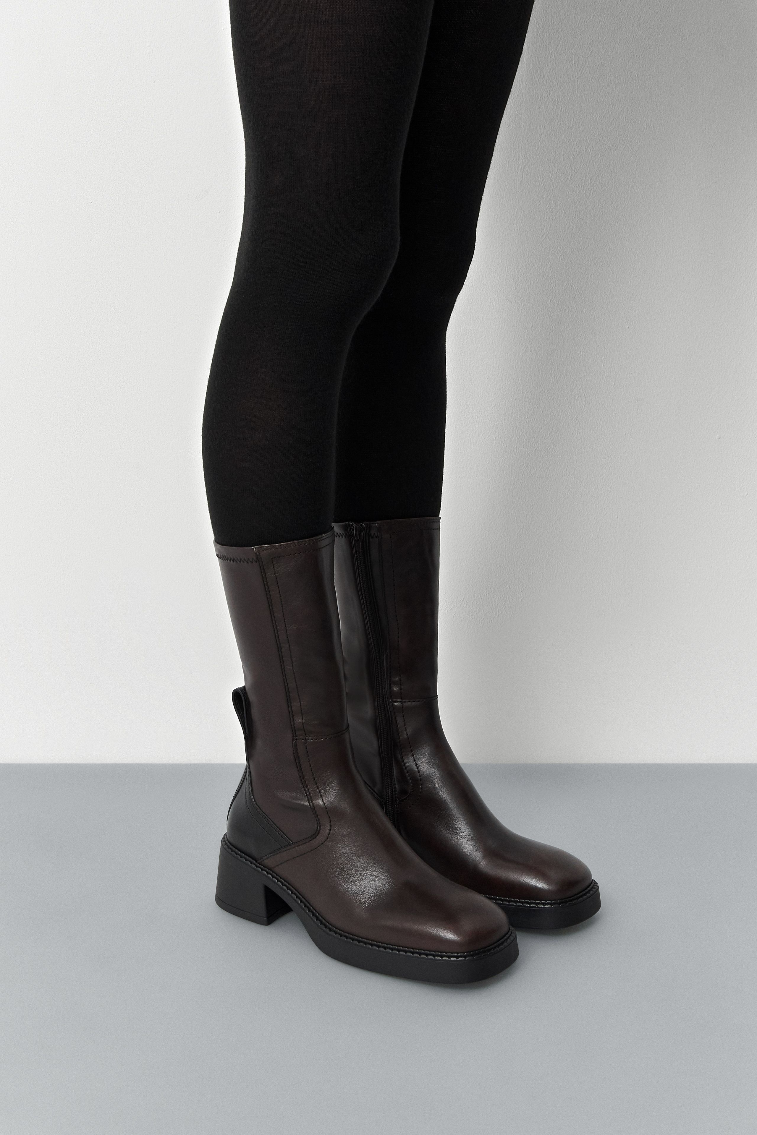 Fabi Black Brown Ankle Boots | Miista | Designed & Handmade in Europe
