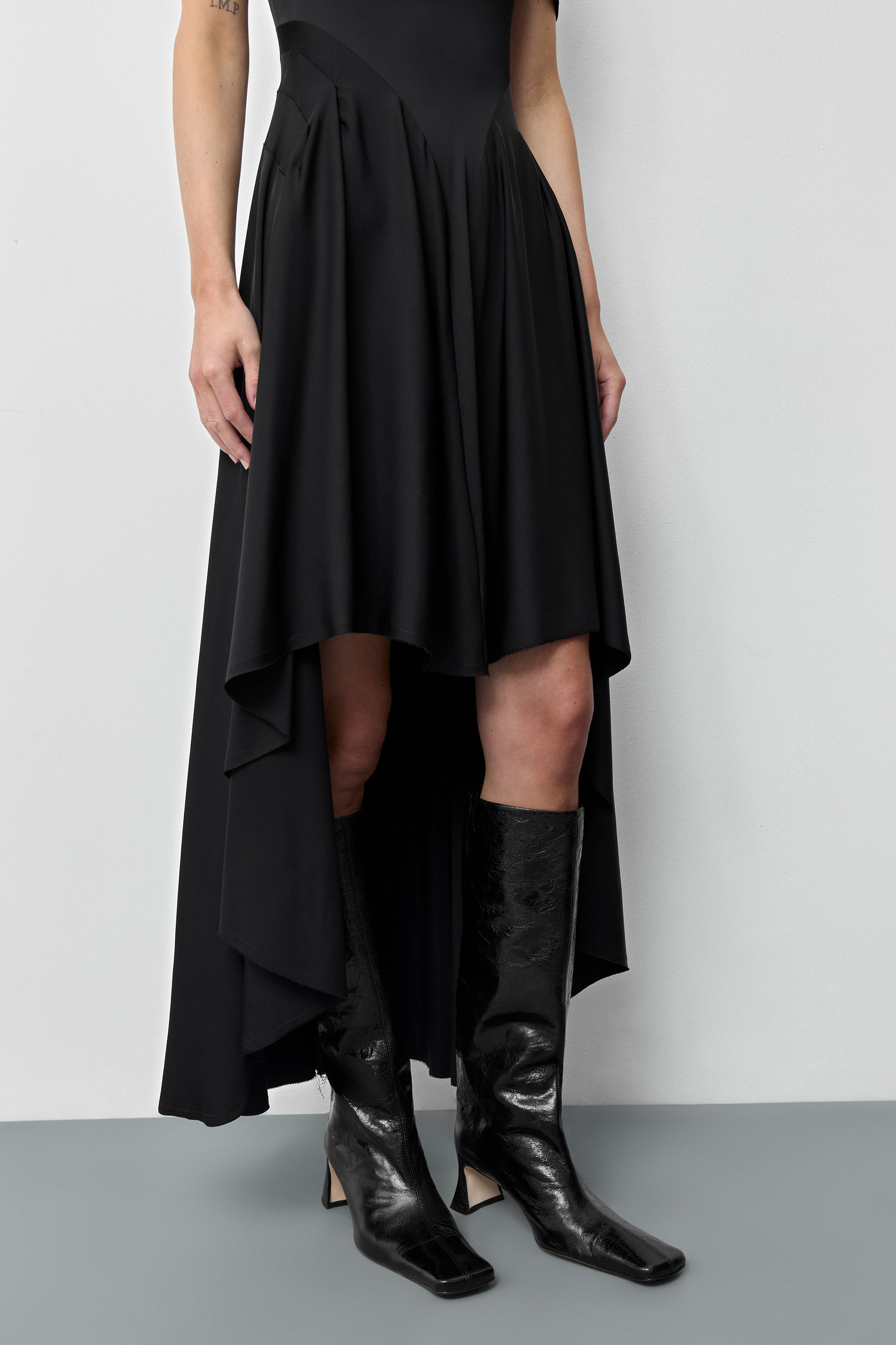 Rekka Black Long Dress | Miista | Designed & Handmade in Europe