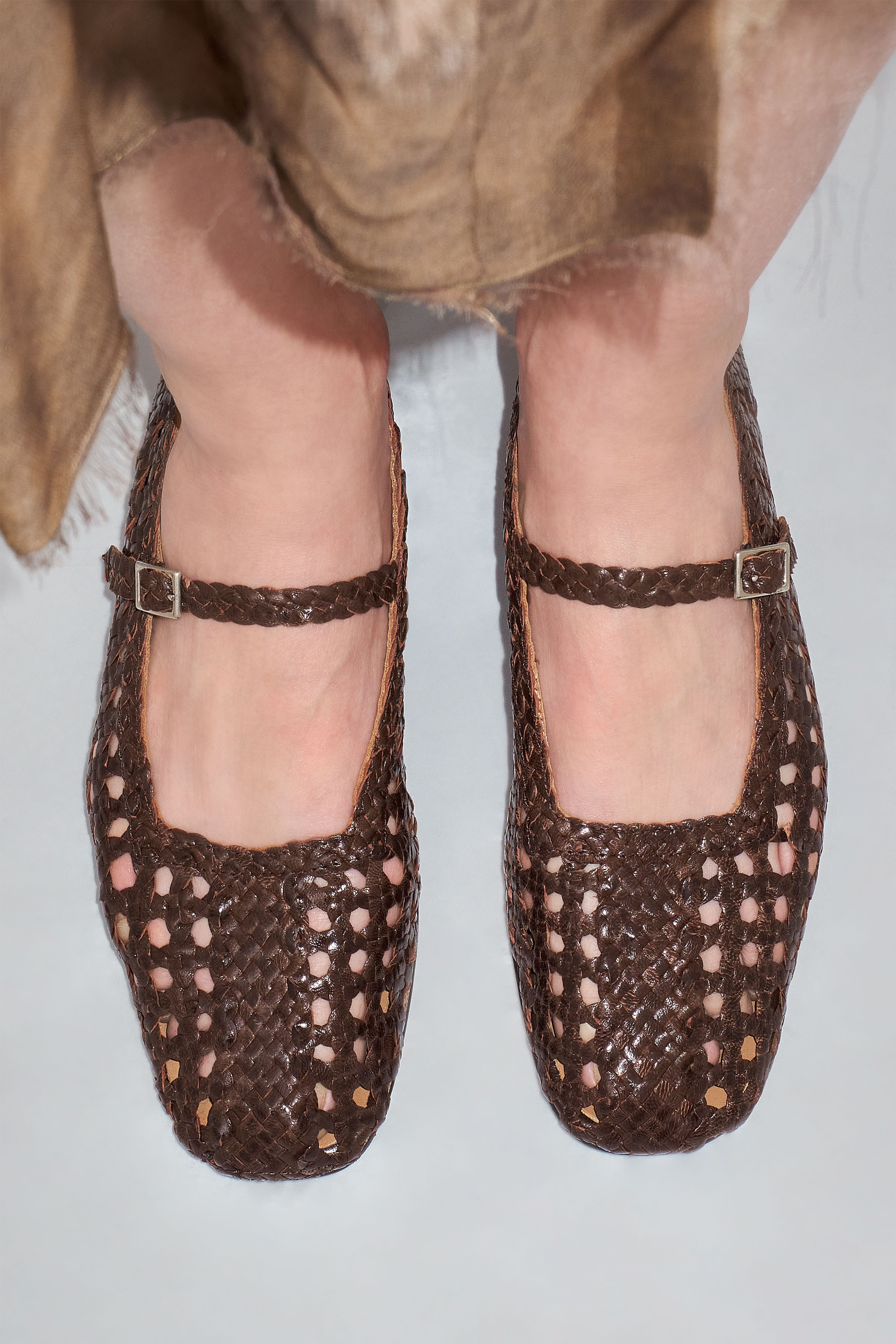 Yeida Chocolate Brown Ballerinas | Designed & Handmade in Europe