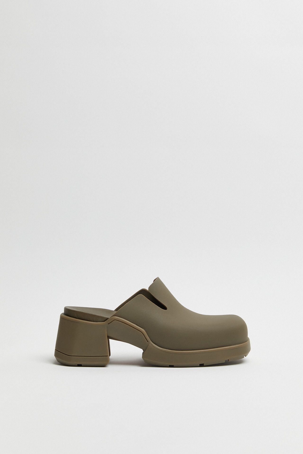 Blissa Khaki Mules | Miista Europe | Made in Portugal