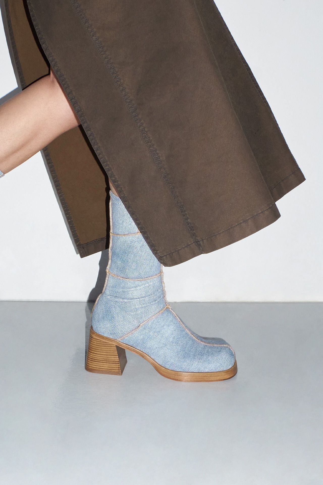 【関税込み】Miista ブラウン Lois ブーツ Lois Denim Boots | Miista