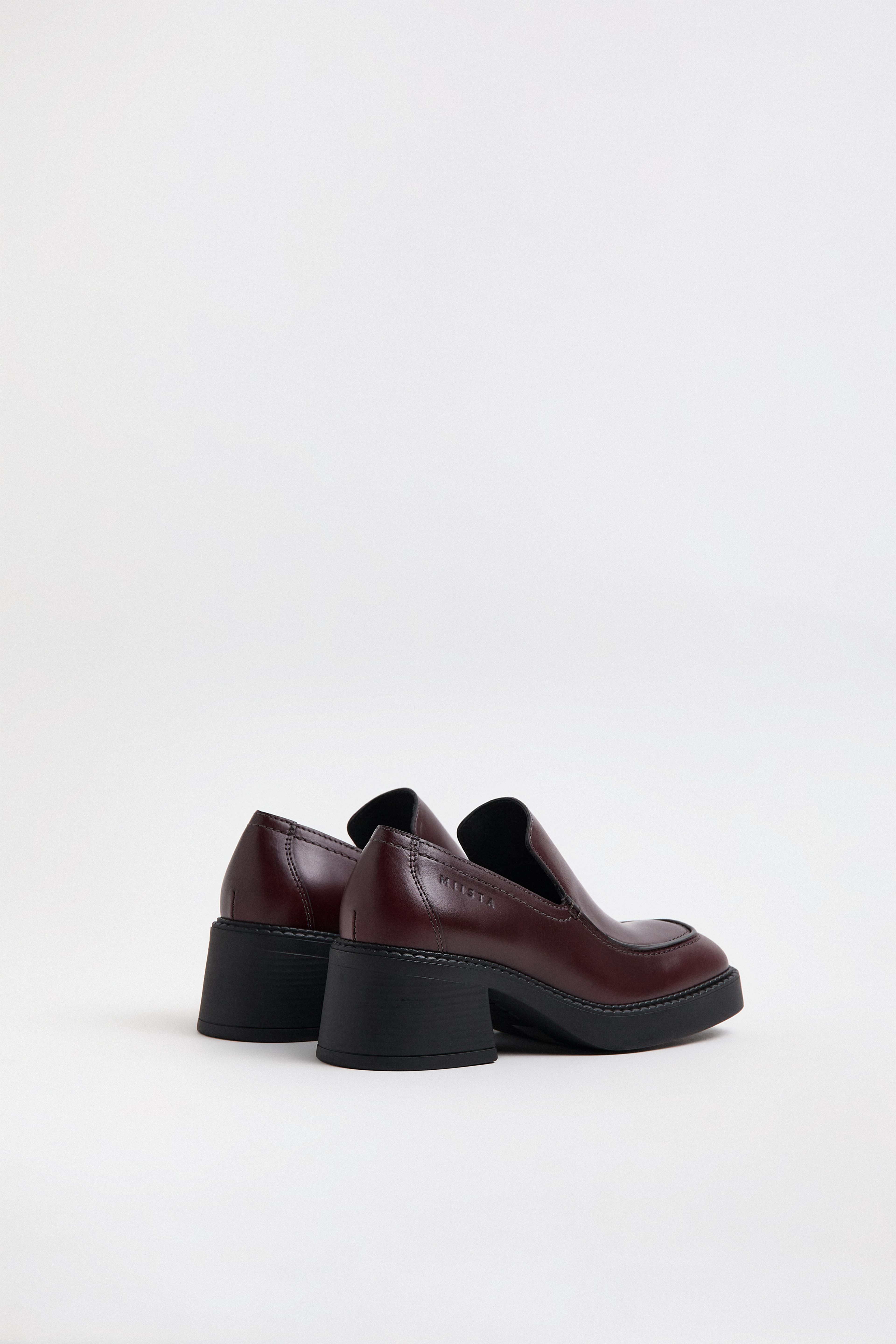 Karion Burgundy Loafers | Miista | Designed & Handmade in Europe